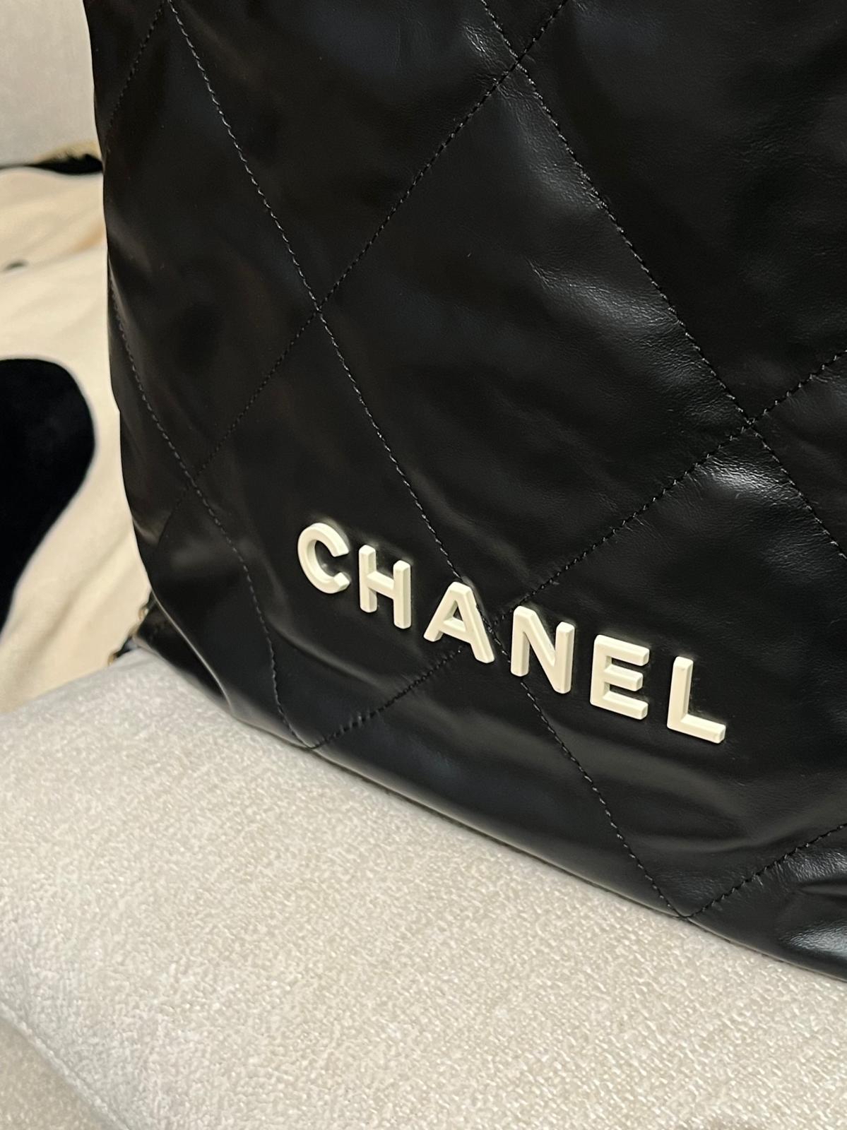 Chanel 22 backpack Large 黑色牛皮 100%Authentic ,98%new ✅晶片✅塵袋