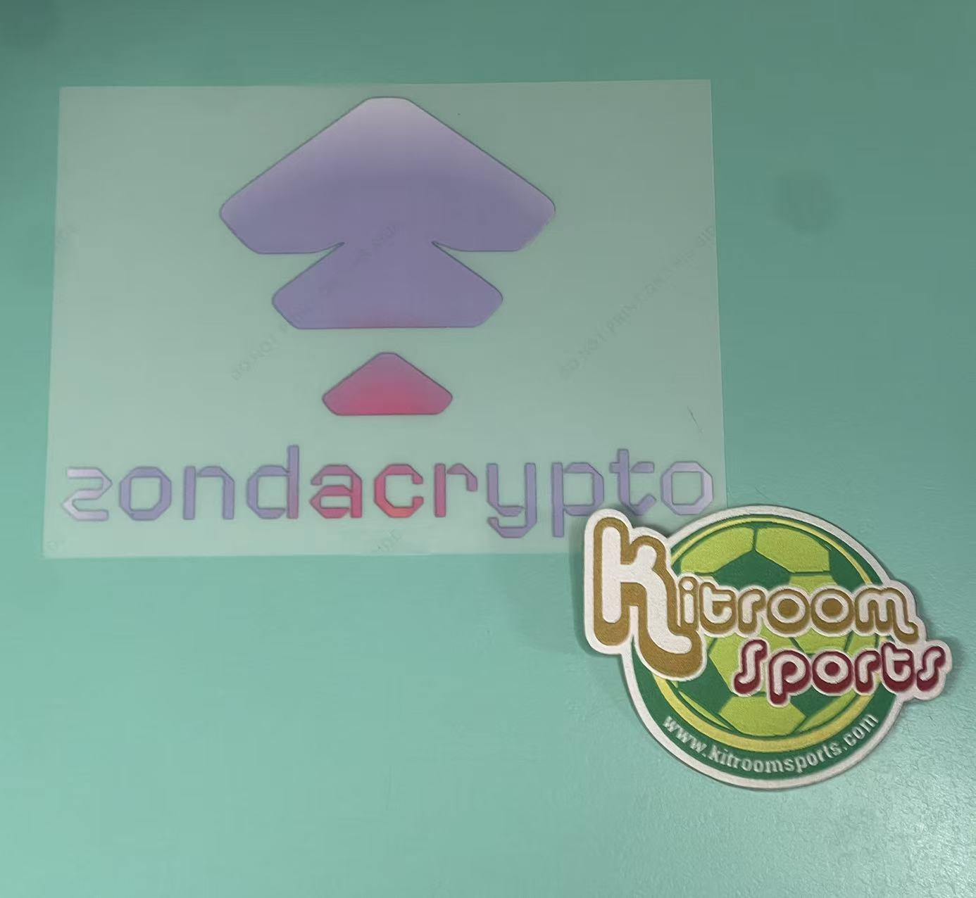 2023-24 Juventus Away / 3rd Sleeve Sponsor " sondacrypto "