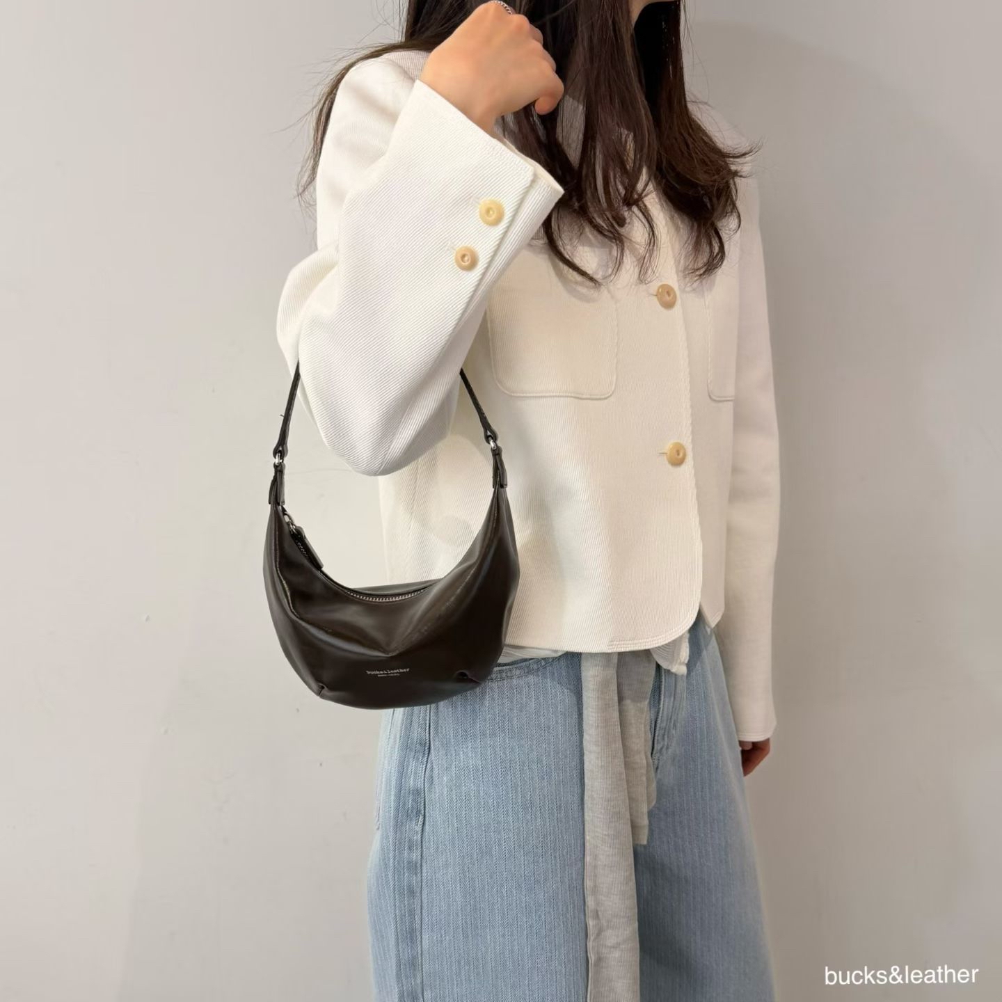 【26SS】預訂_可愛迷你月牙包 My Mini by Bucks & Leather