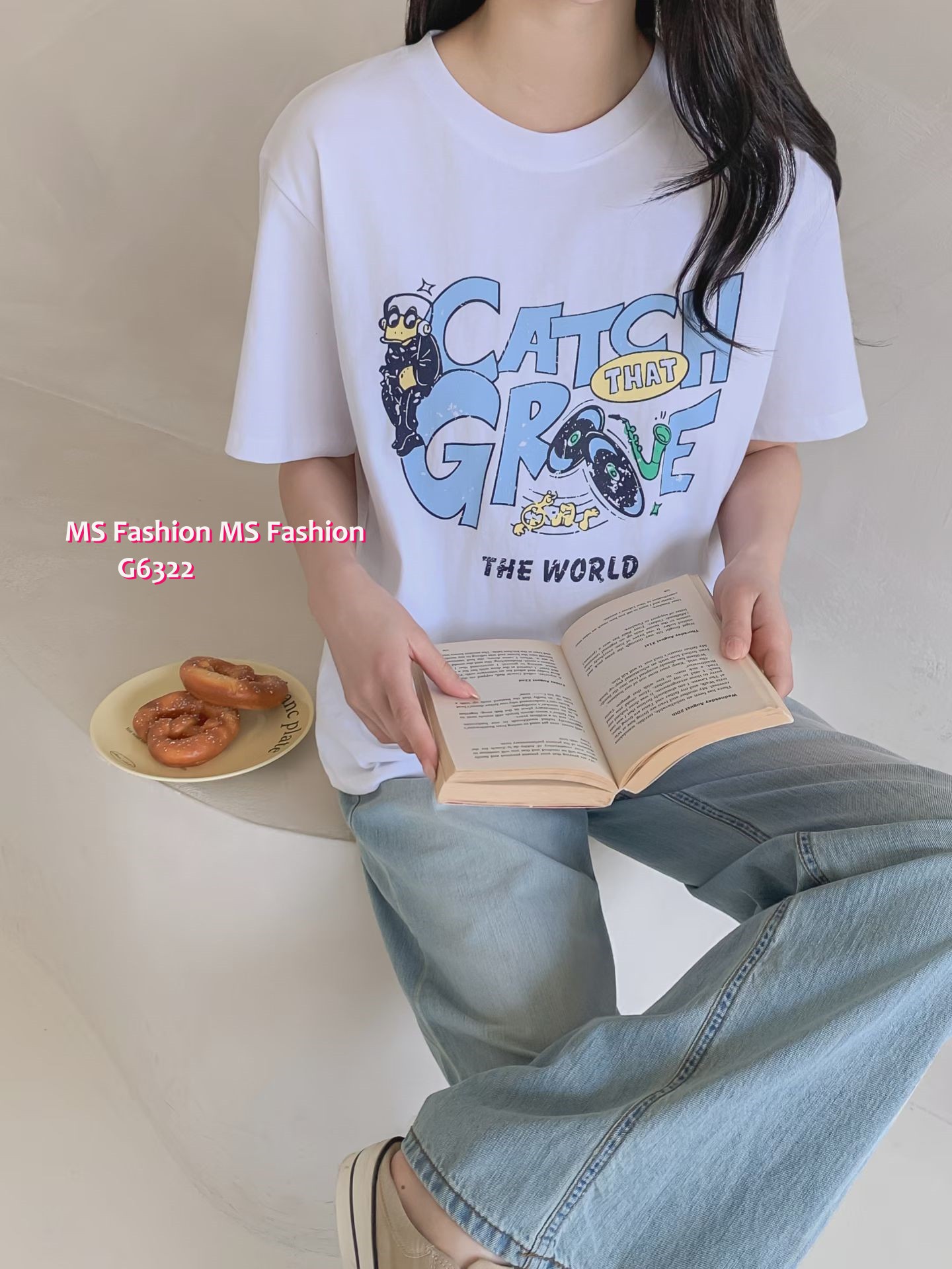 G6322 韓國🇰🇷靚print tee仔