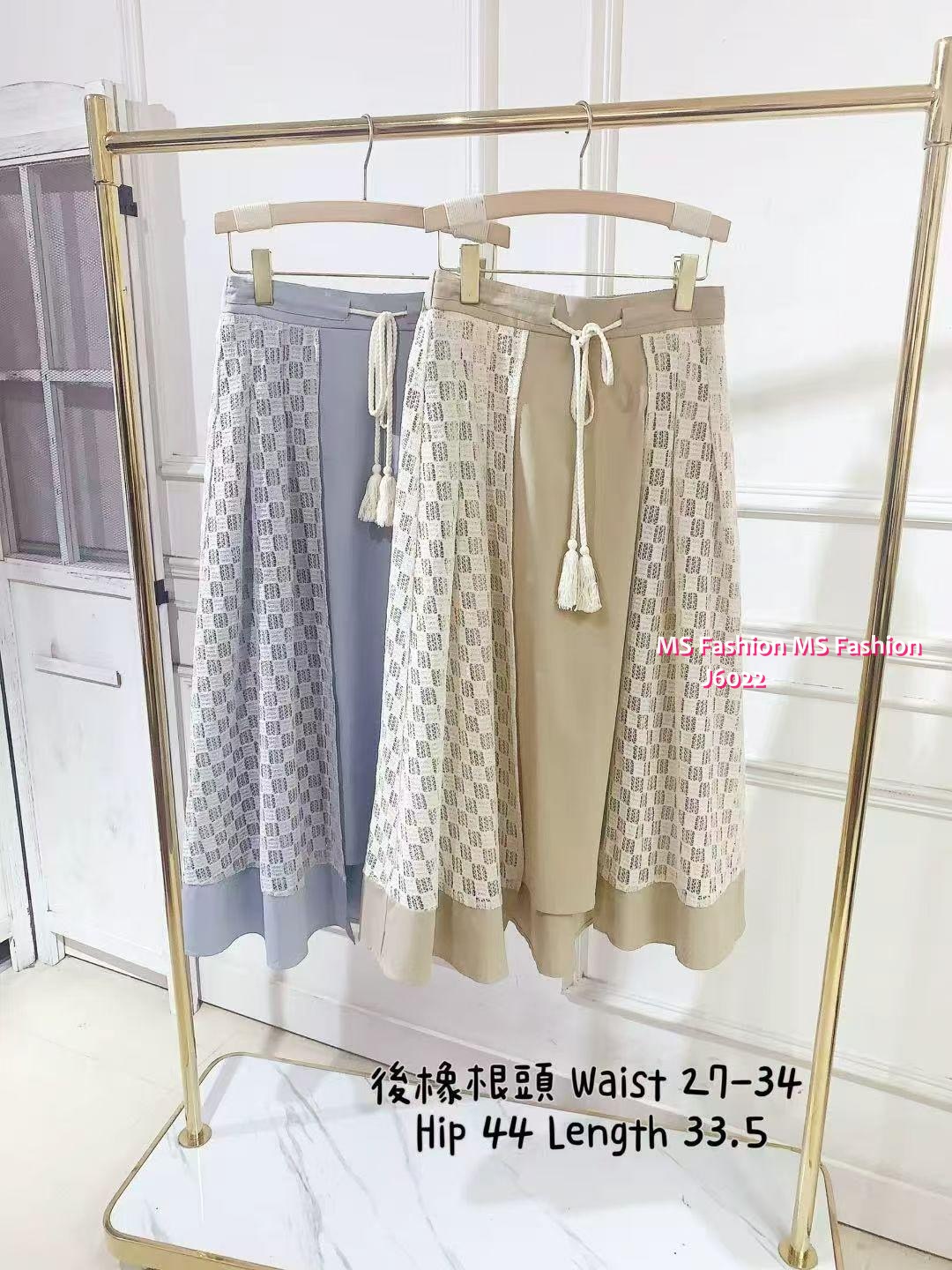 J6022 韓國🇰🇷特色通花半腰裙