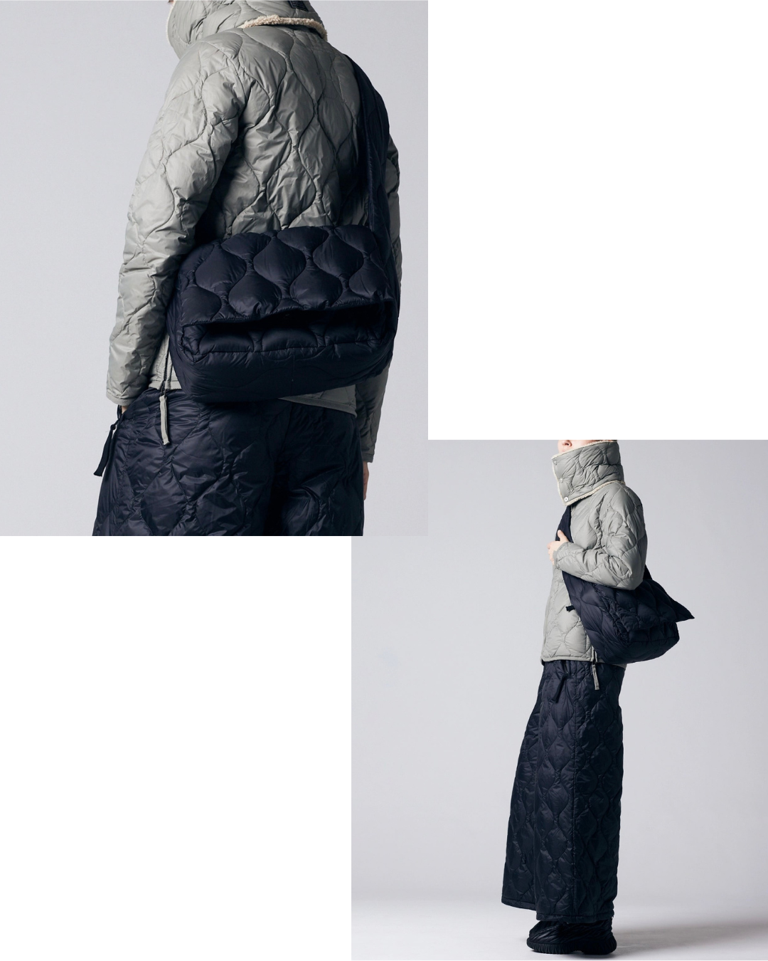 日本代購【 2026年秋冬新產品 日本直送 TAION 軍事風 尼龍輕量 羽絨郵差袋 M size Military Messenger Down Bag (TAION-MGBG01ALSML-M) 】