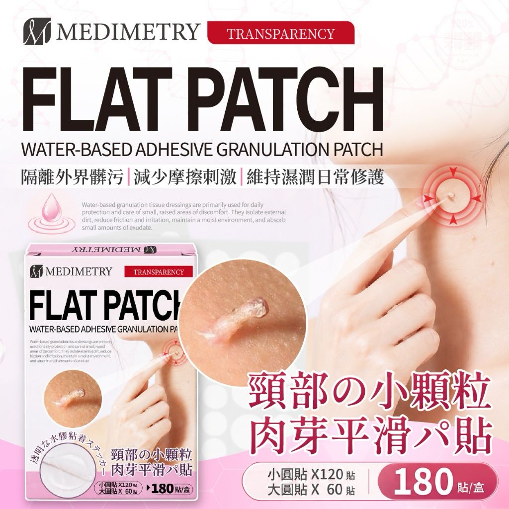   【預訂】 韓國 Medimetry 醫美仿生雷射平整肉芽貼 (1盒180貼)