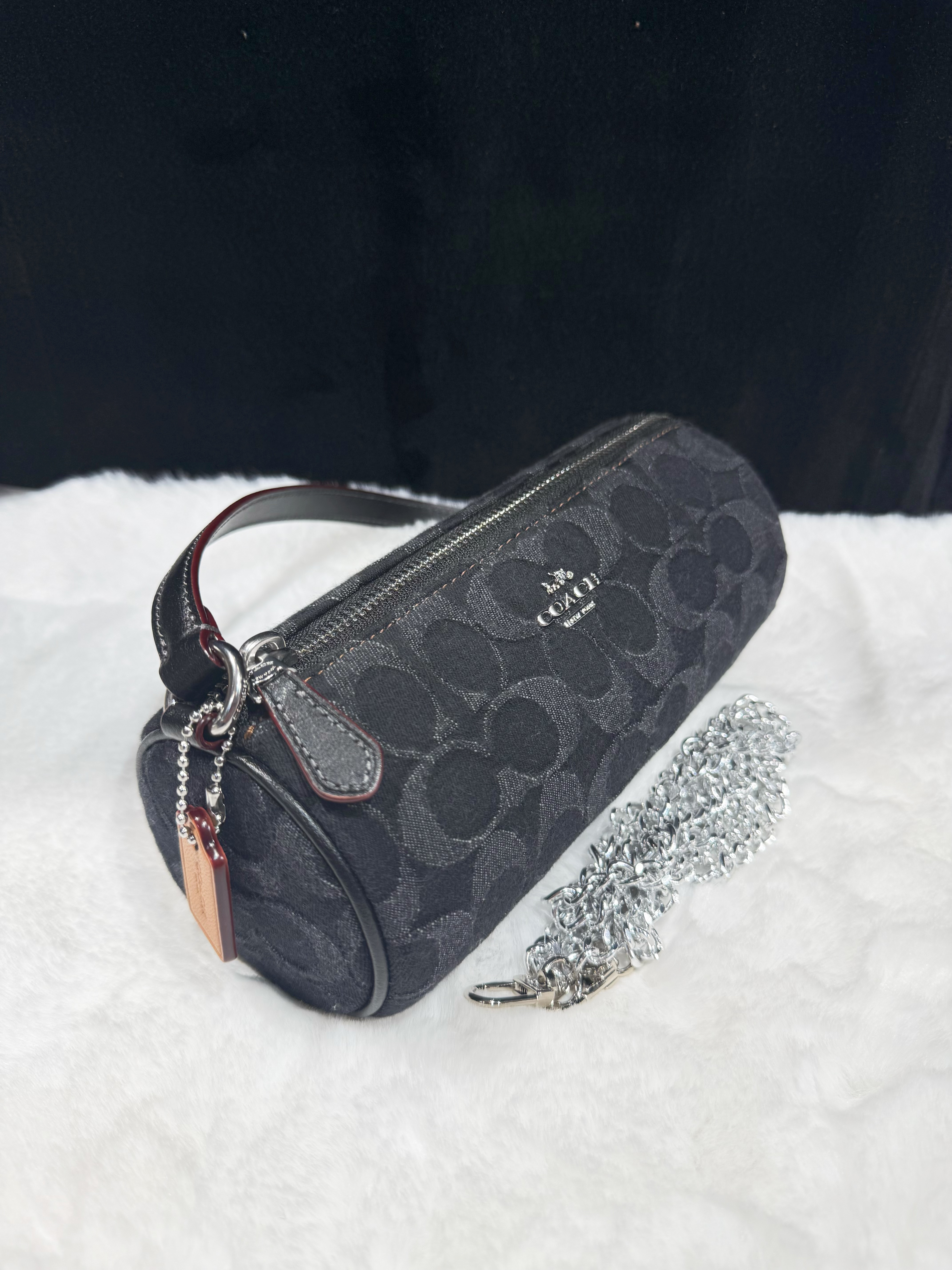 Coach Nolita barrel bag denim