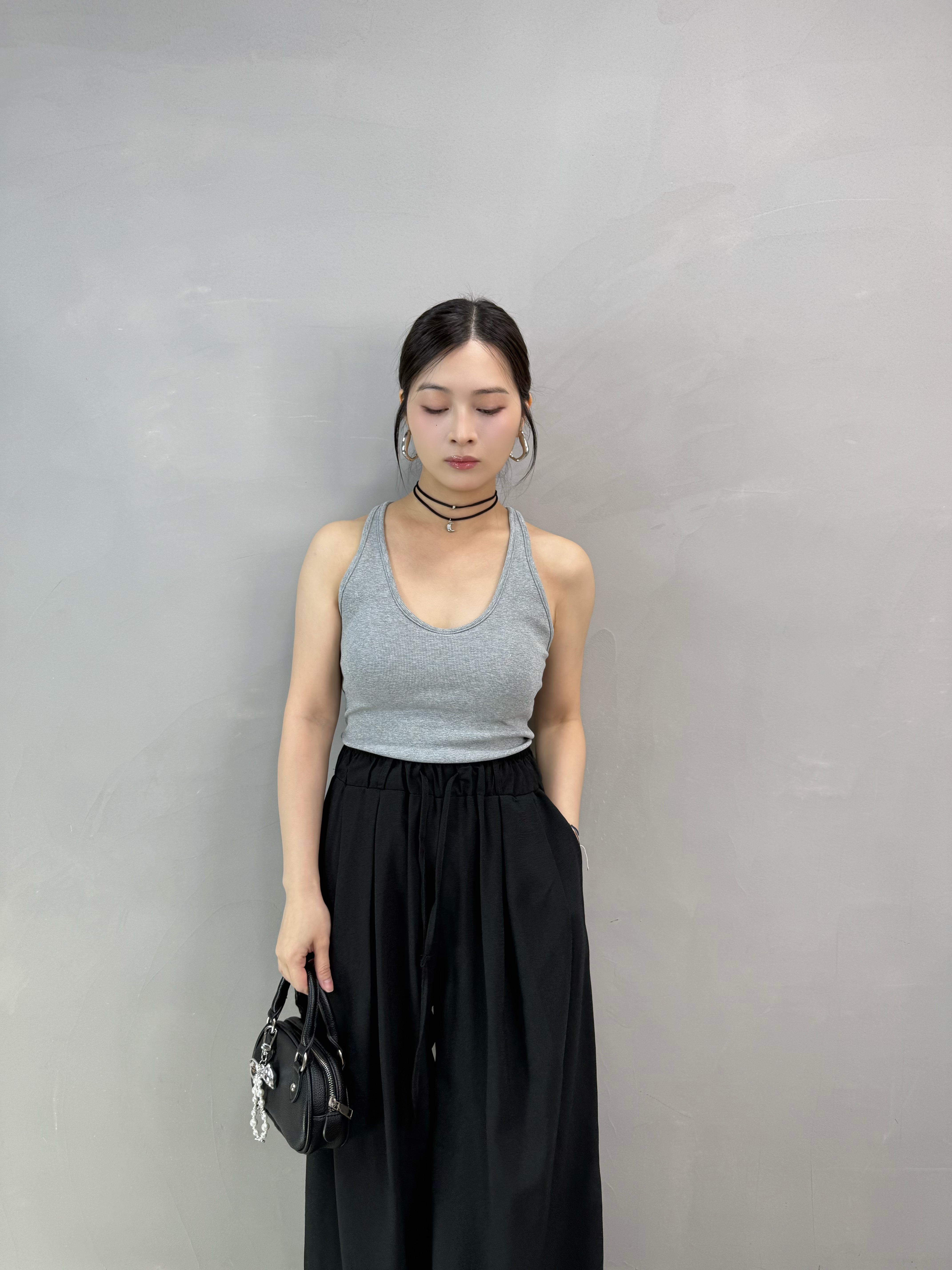 Z72 Y背U領長bra-top