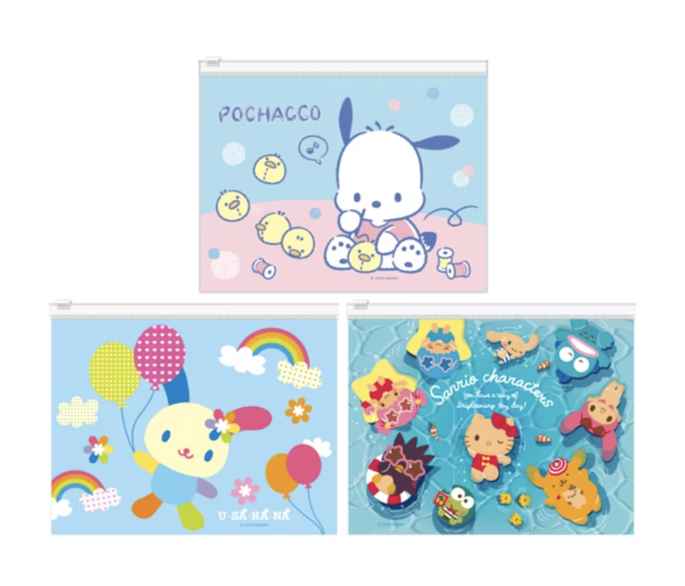 【台灣】Sanrio Characters PVC A5 Holder w/ Zipper