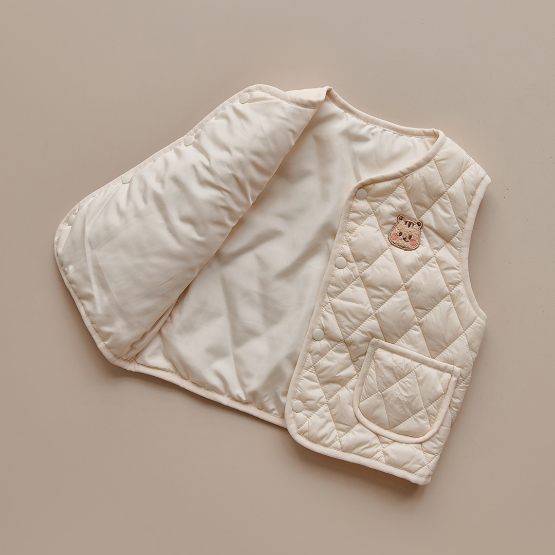 DTD LIGHT & WARM 菱格絎縫兒童保暖馬甲背心