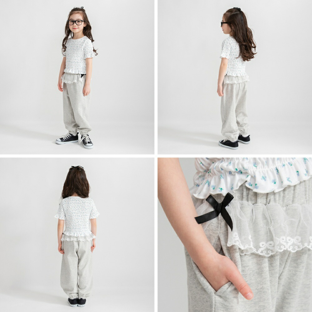 🆕【⭐訂購⭐】🌀 🇯🇵 日本直送🇯🇵 薄紗蕾絲腰帶運動褲［2款選］ 🌀 [ELCA-0120][260412]