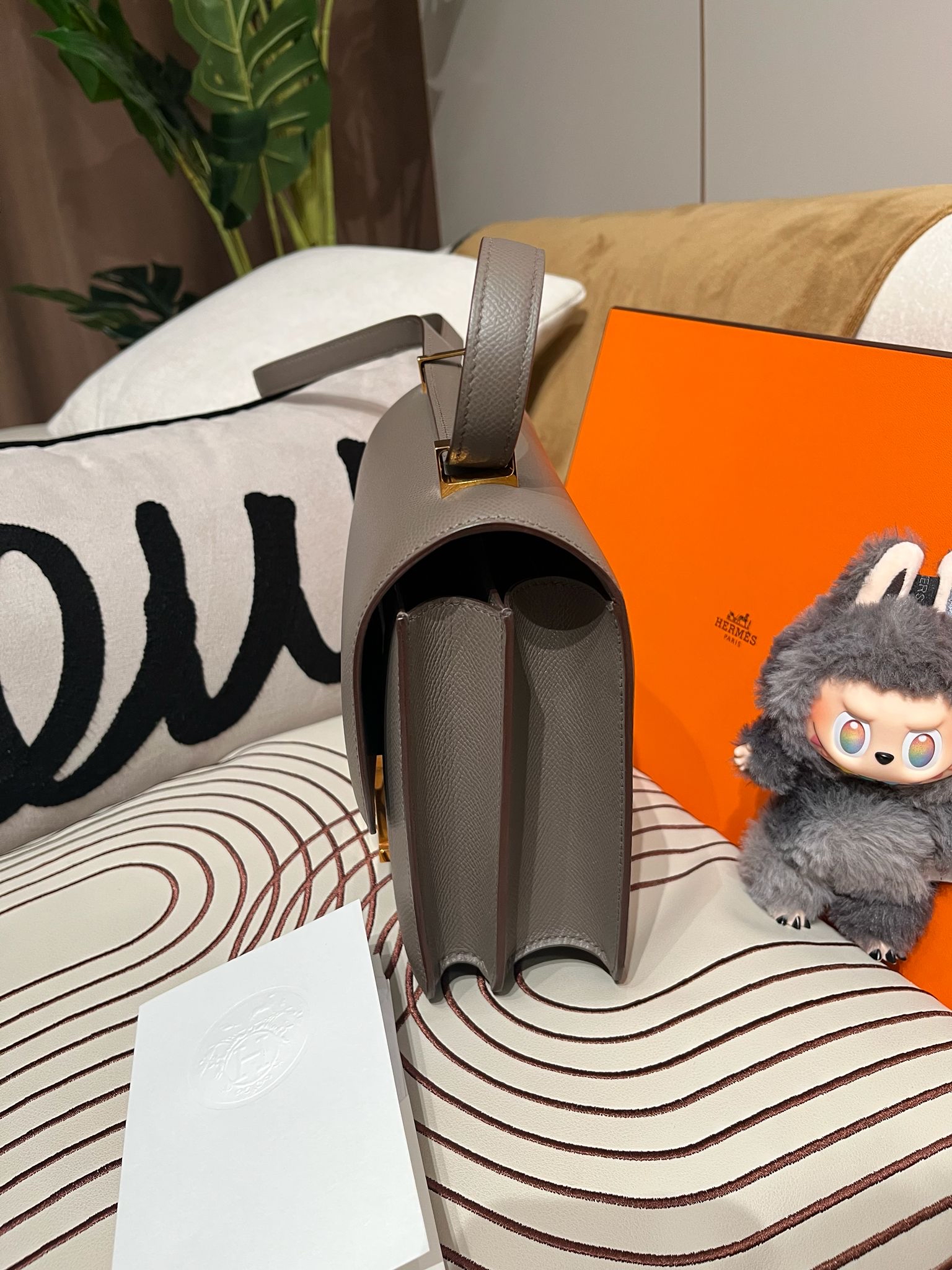 Hermes constance 24,STAMP D,ETAIN,100%Authentic, 98% new  ✅專門店收據✅Dust bag✅Box