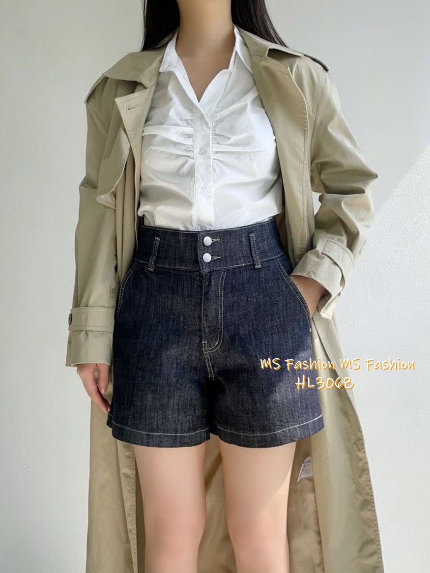 HL3068 韓國🌼Howluk高腰雙鈕短牛