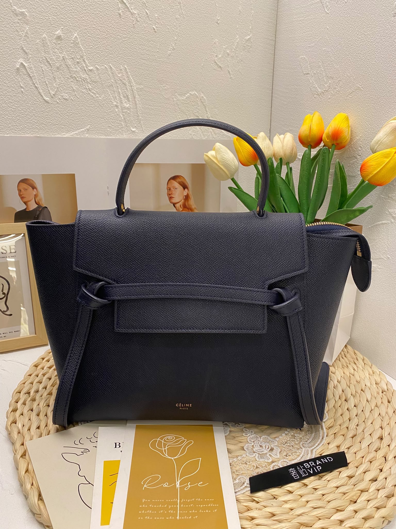 Celine Grained Calfskin Belt Bag