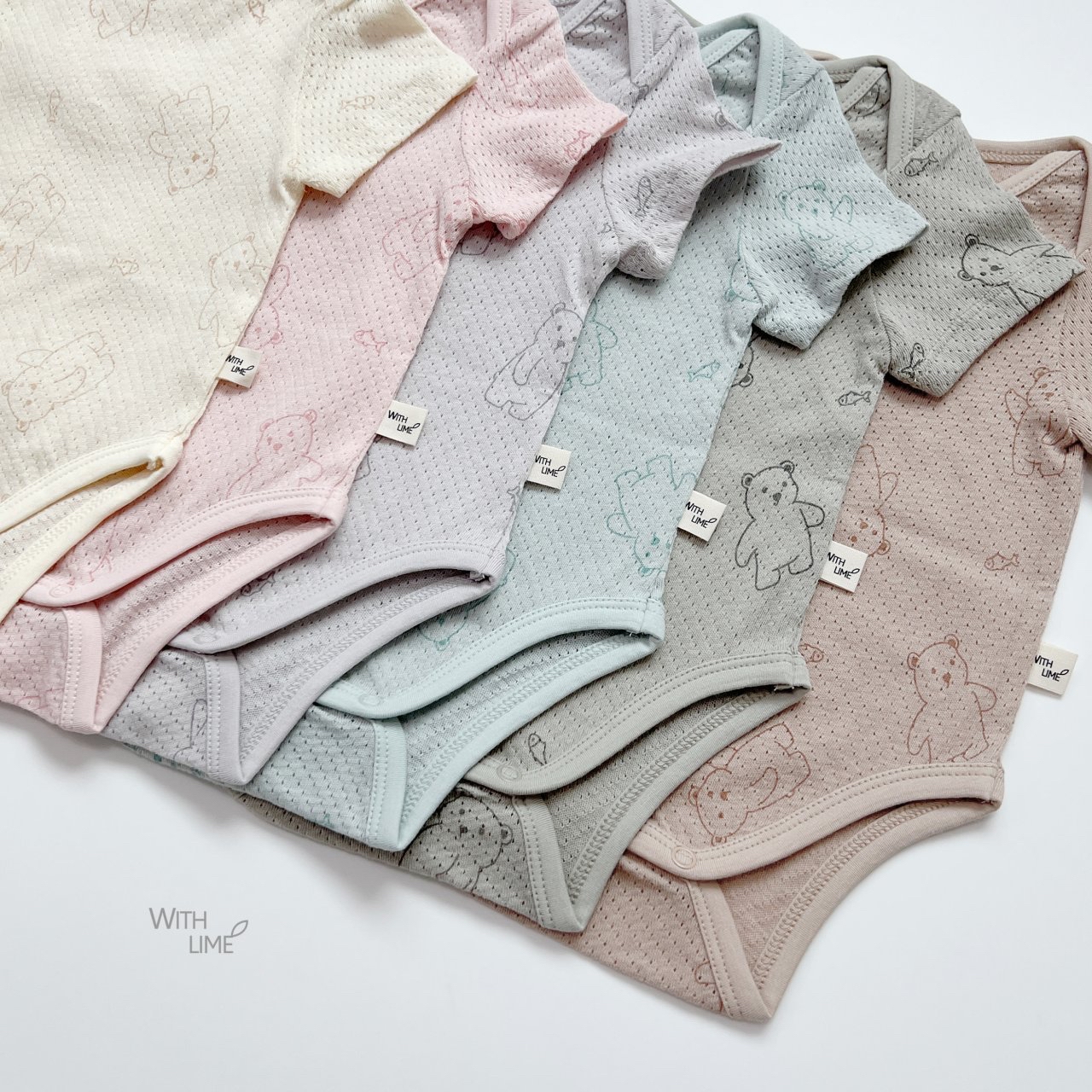 Fish Bear Baby Suit (Cotton Mesh)