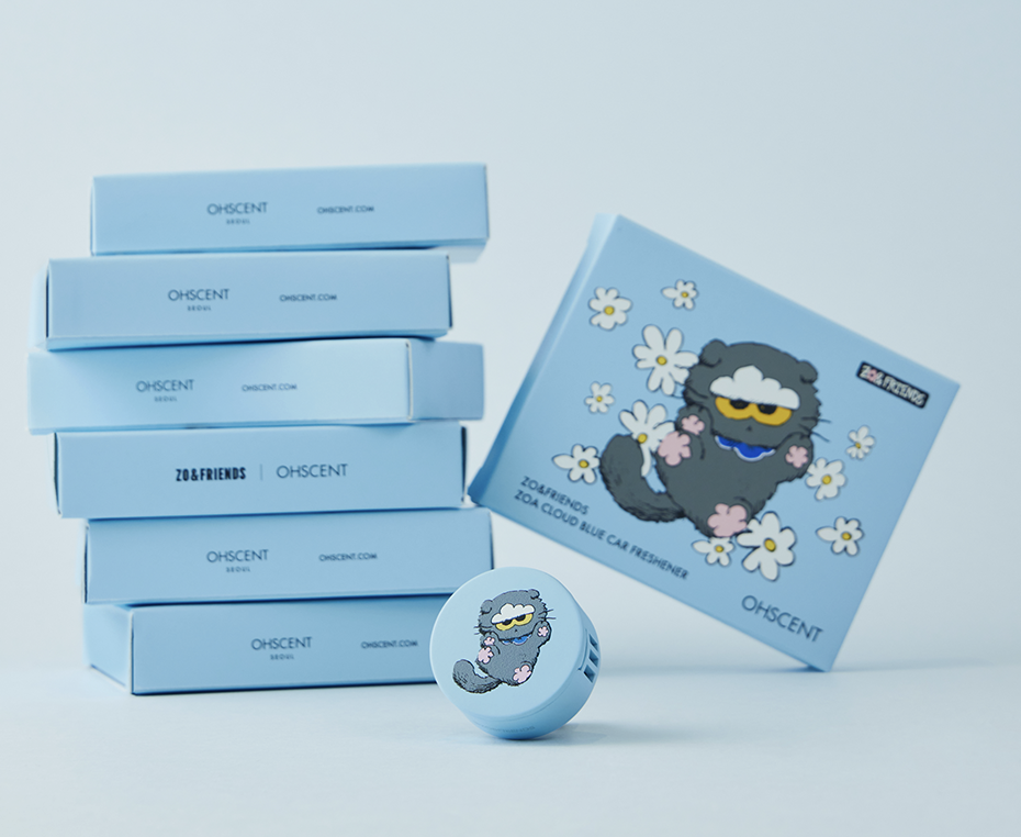 韓國 OHSCENT X  ZO&FRIENDS 乘聯 ZOA 金屬 車用香薰｜Car Freshener