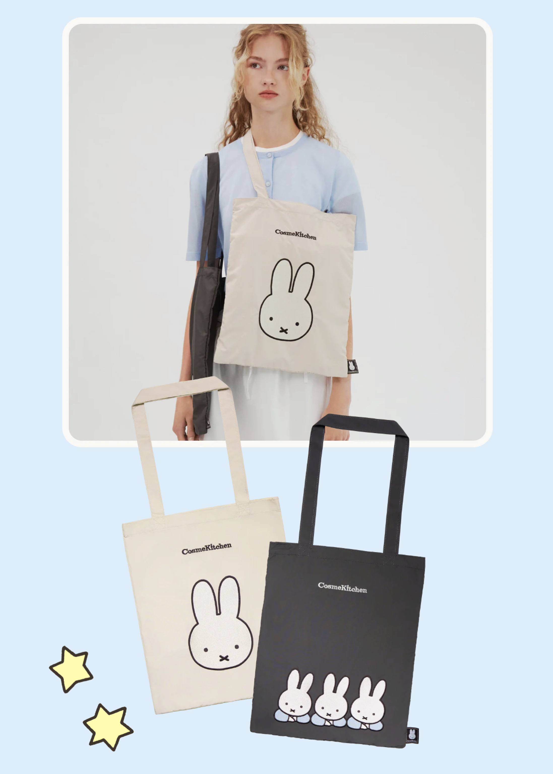 Miffy × Cosme Kitchen Tote Bag