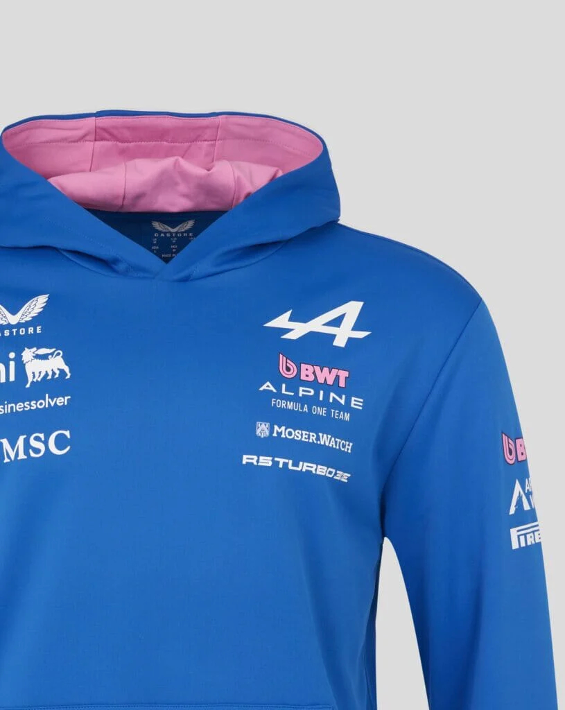 Castore F1 Alpine 車隊 2026 官方 Team Full Zip Hoodie TU14474