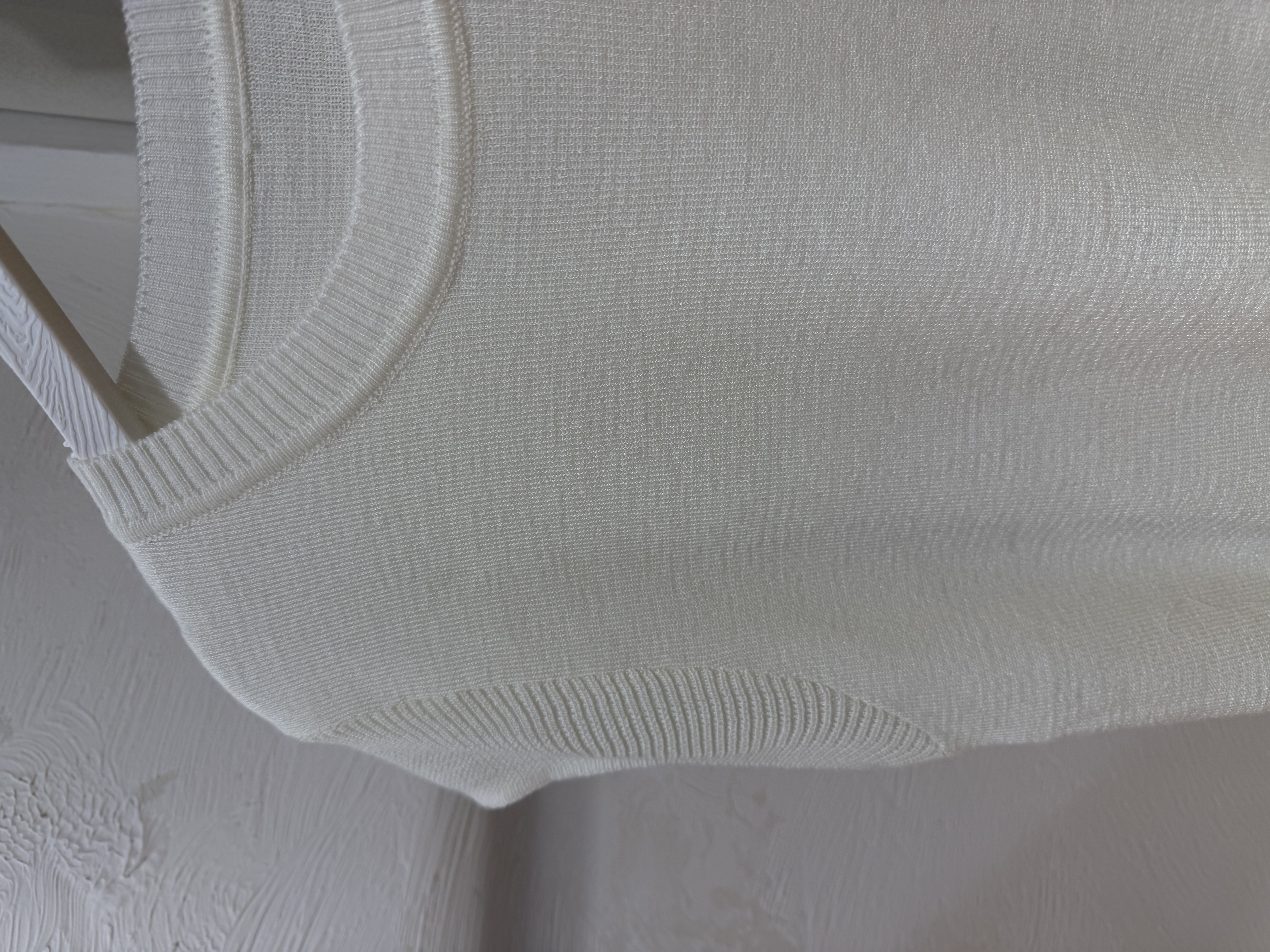 簡約圓領針織短袖上衣