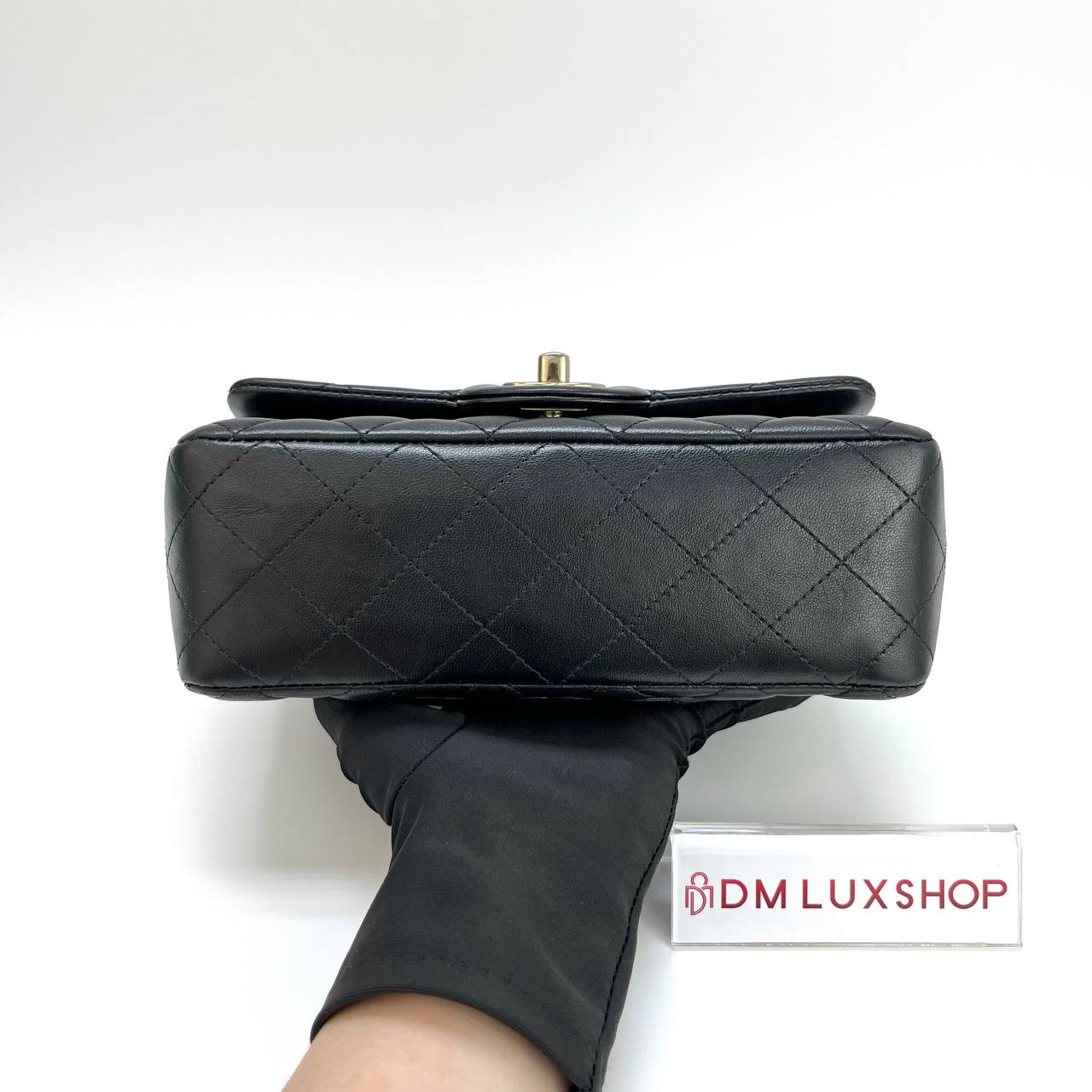 Chanel Black Mini Rectangular CF GHW (Microchip)