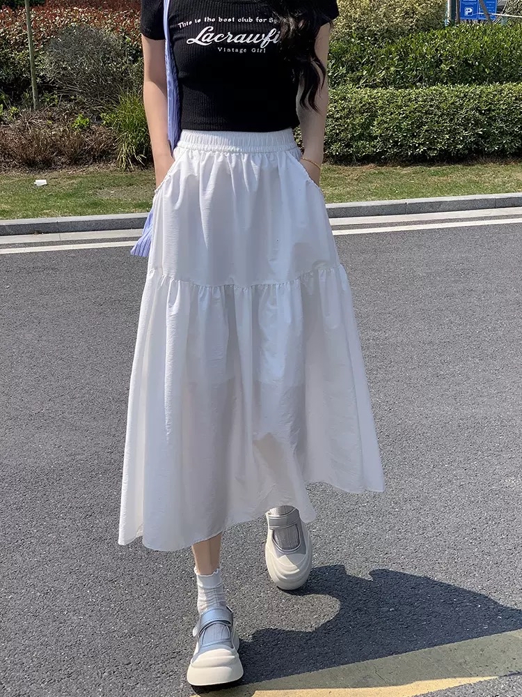 山本半身裙 遮胯A字裙