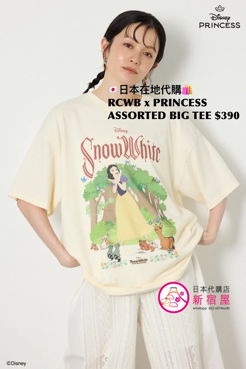 RODEO CROWNS WIDE BOWL x PRINCESS ASSORTED BIG T-SHIRT
