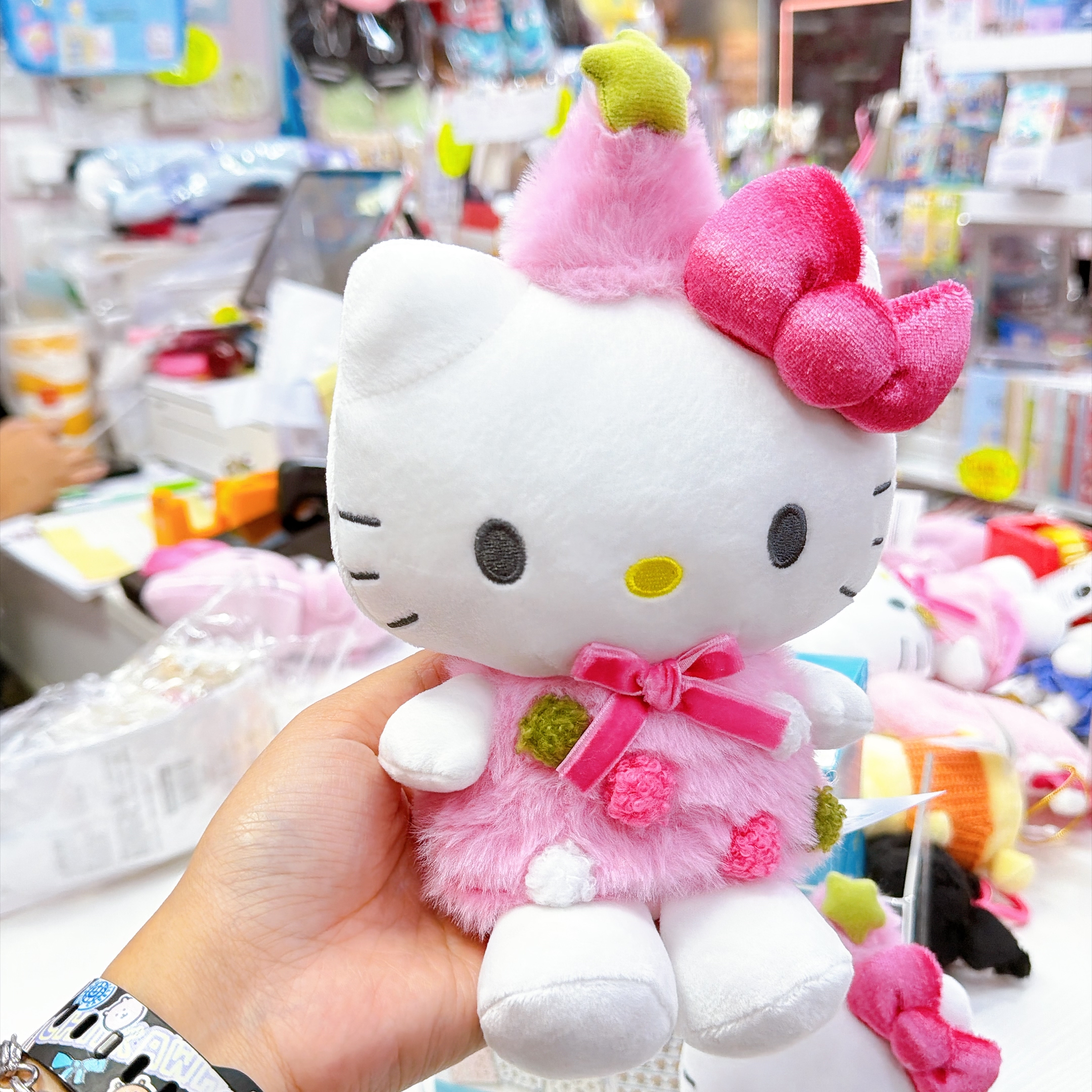 原裝行貨 Kitty粉紅聖誕節系列聖誕樹Kitty公仔掛飾