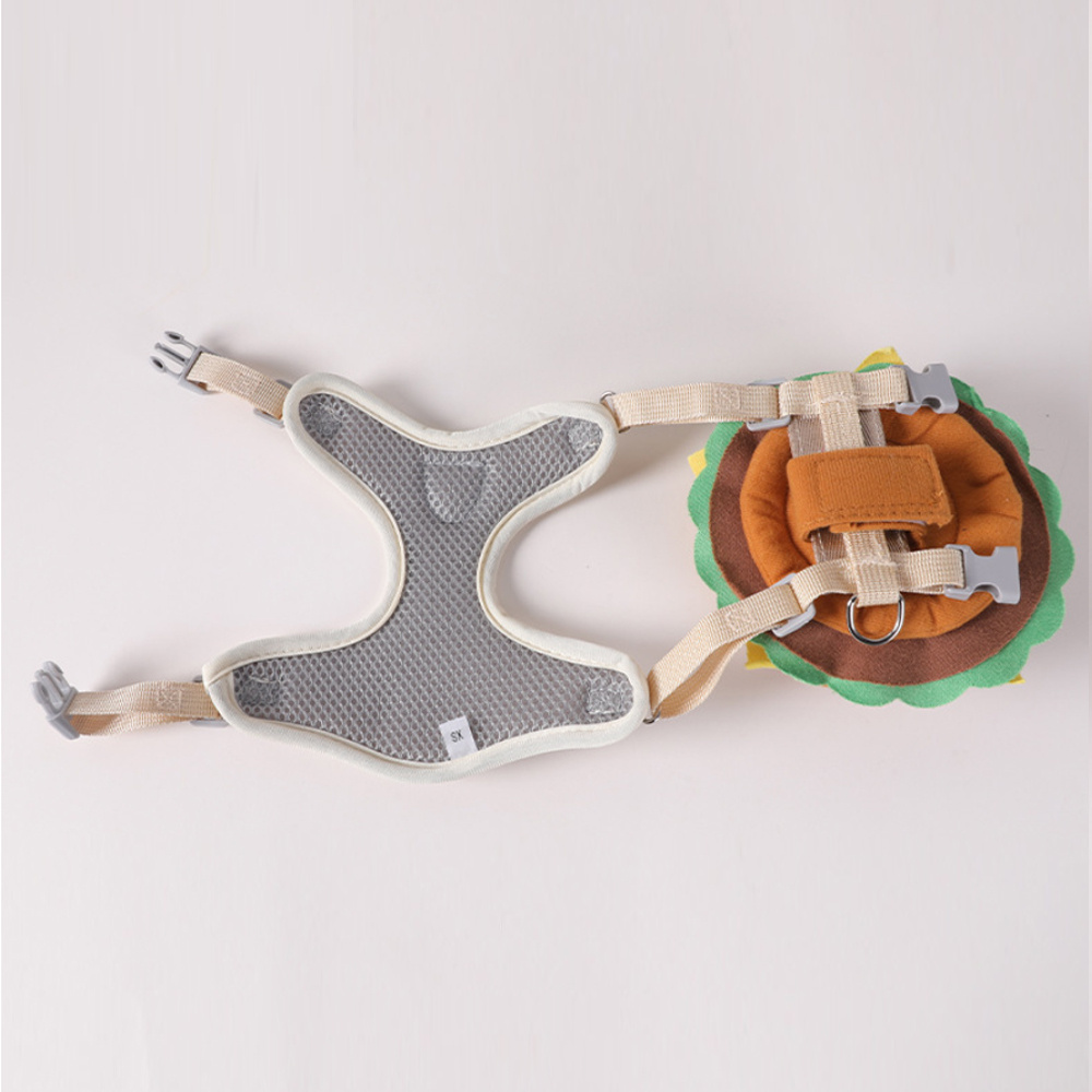 漢堡包狗狗牽引繩 狗鏈 遛狗牽引繩 寵物背包 背囊 M [平行進口] HK2738