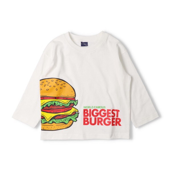 🆕【⭐訂購⭐】🇯🇵日本直送 寬鬆版型 漢堡大印花長袖Tee［2款選］🌀 [ELAA-0286][260228]