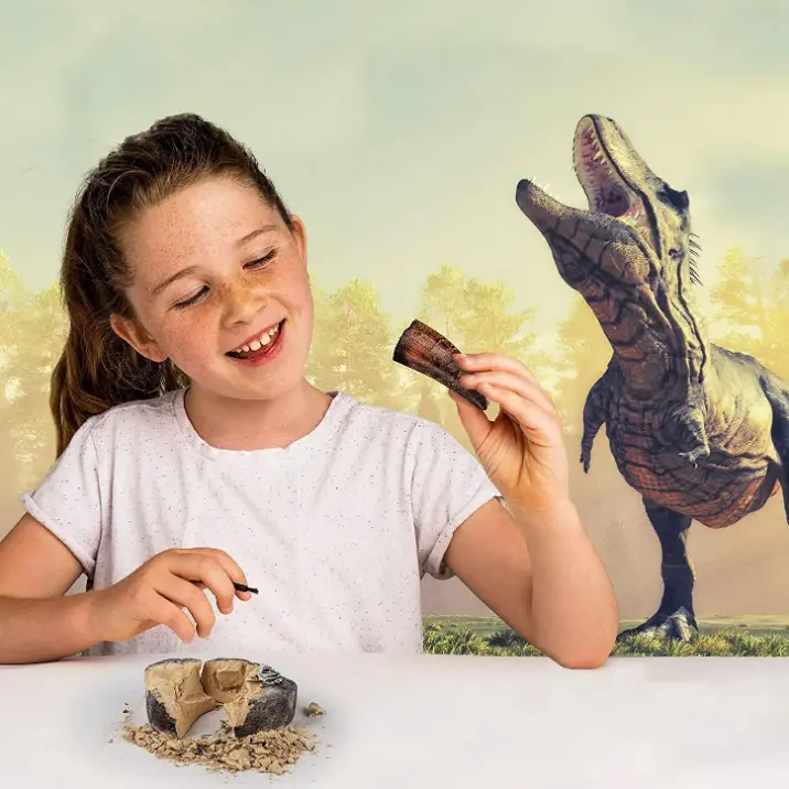 National Geographic暴龍牙齒化石挖掘套裝 兒童STEM恐龍玩具