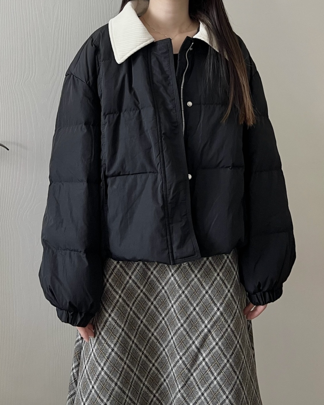 QQ雲朵燈芯絨反領外套 現貨