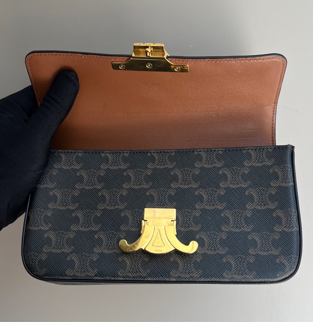 【預訂貨品】Celine凱旋門老花腋下包