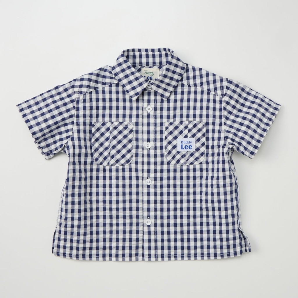 🇯🇵預訂 日本直送🇯🇵Buddy Lee 兩色標籤口袋格紋短袖恤衫