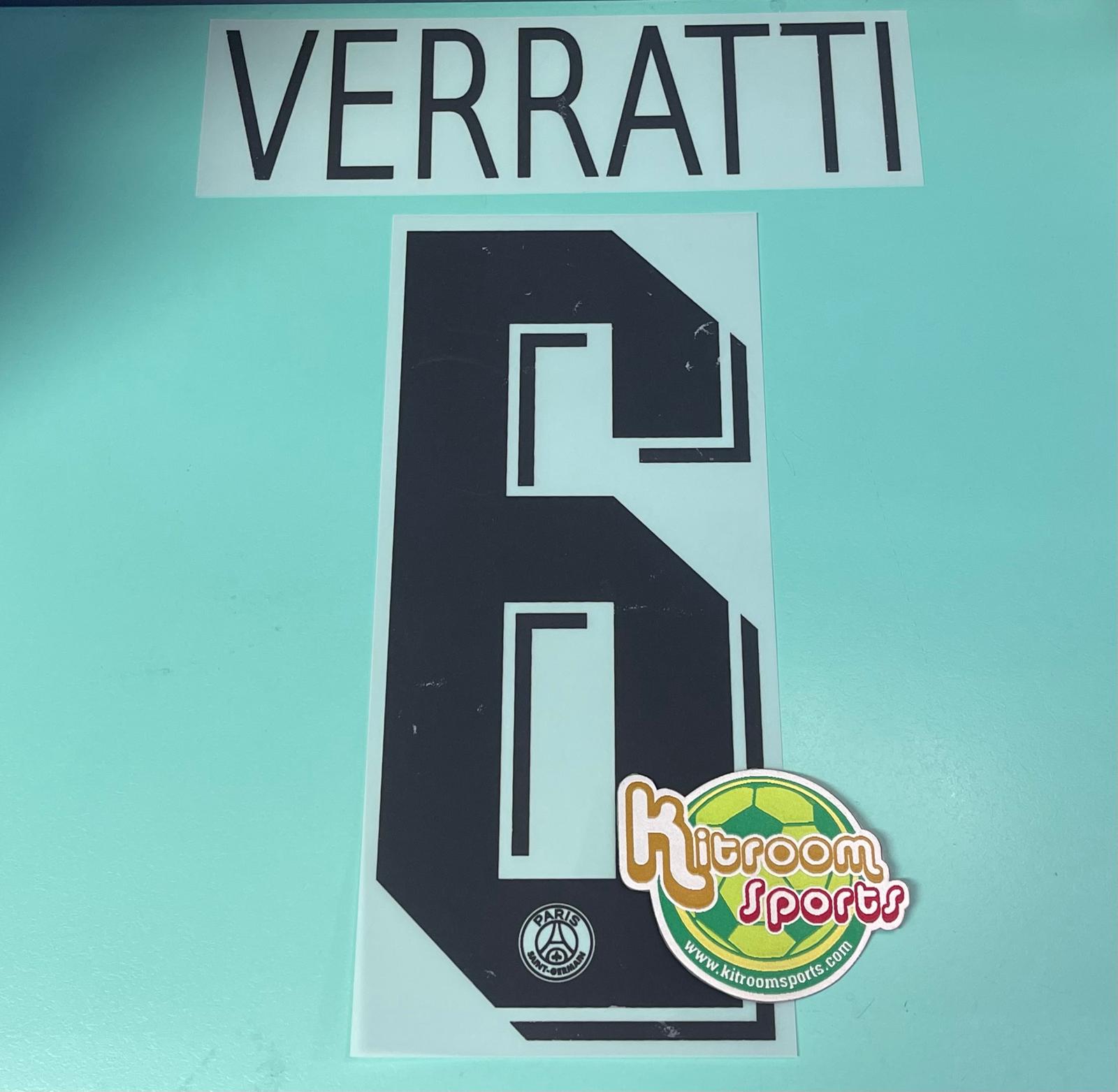 2019-20 PSG X Jordan Away Nameset #6 VERRATTI