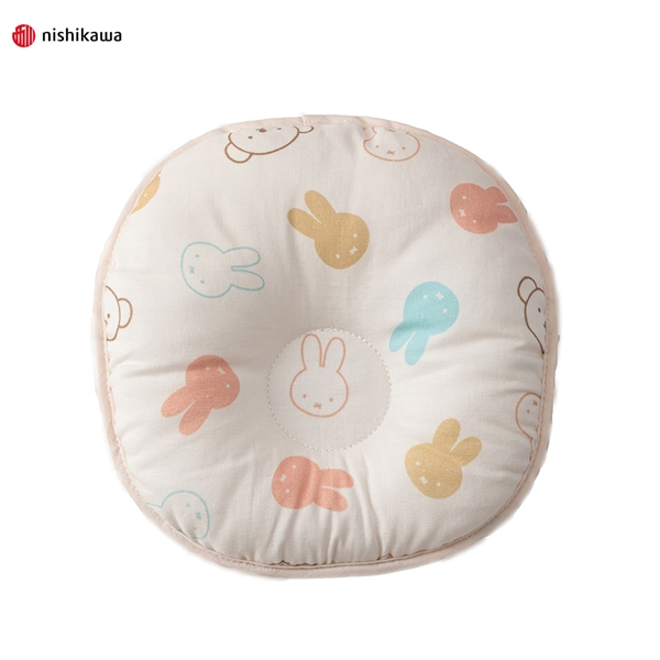 🇯🇵預訂 日本直送🇯🇵Miffy & Boris滿印圓形甜甜圈嬰兒枕頭0-3m