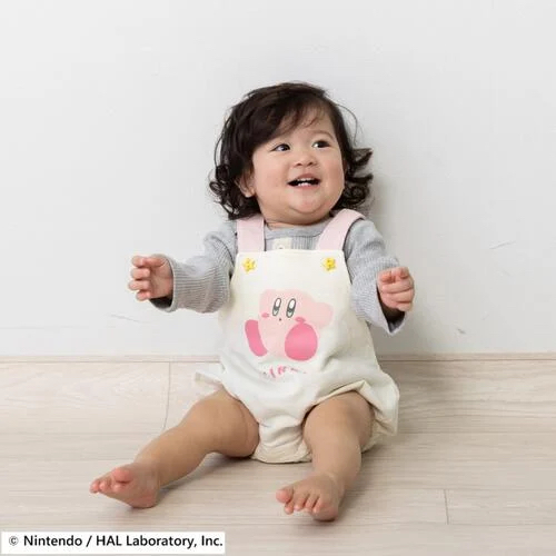 🇯🇵預訂 日本直送🇯🇵星之卡比印花毛圈吊帶包屁褲