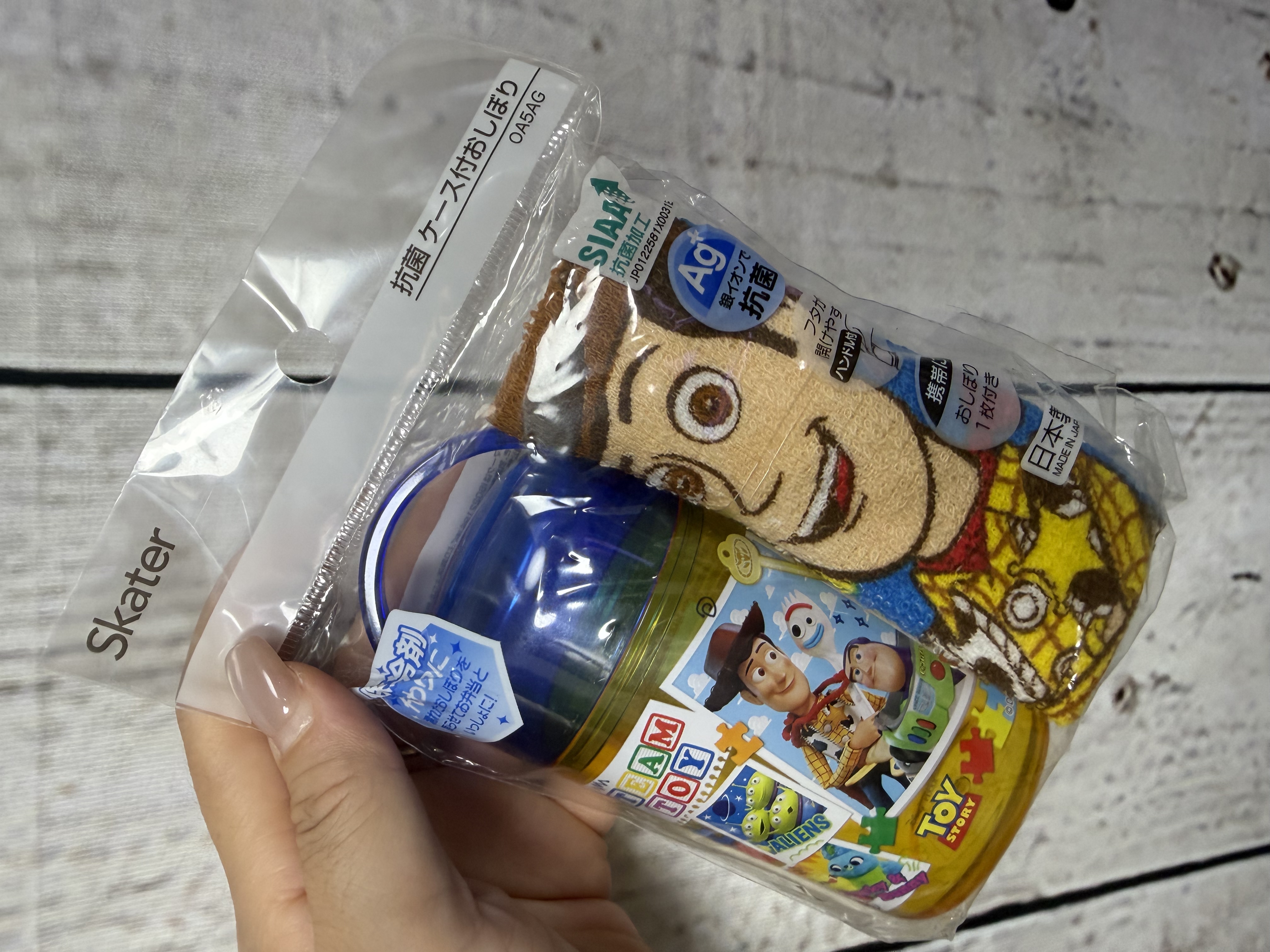 <門市現貨清貨 🈹>日本製Skater卡通毛巾連收納盒