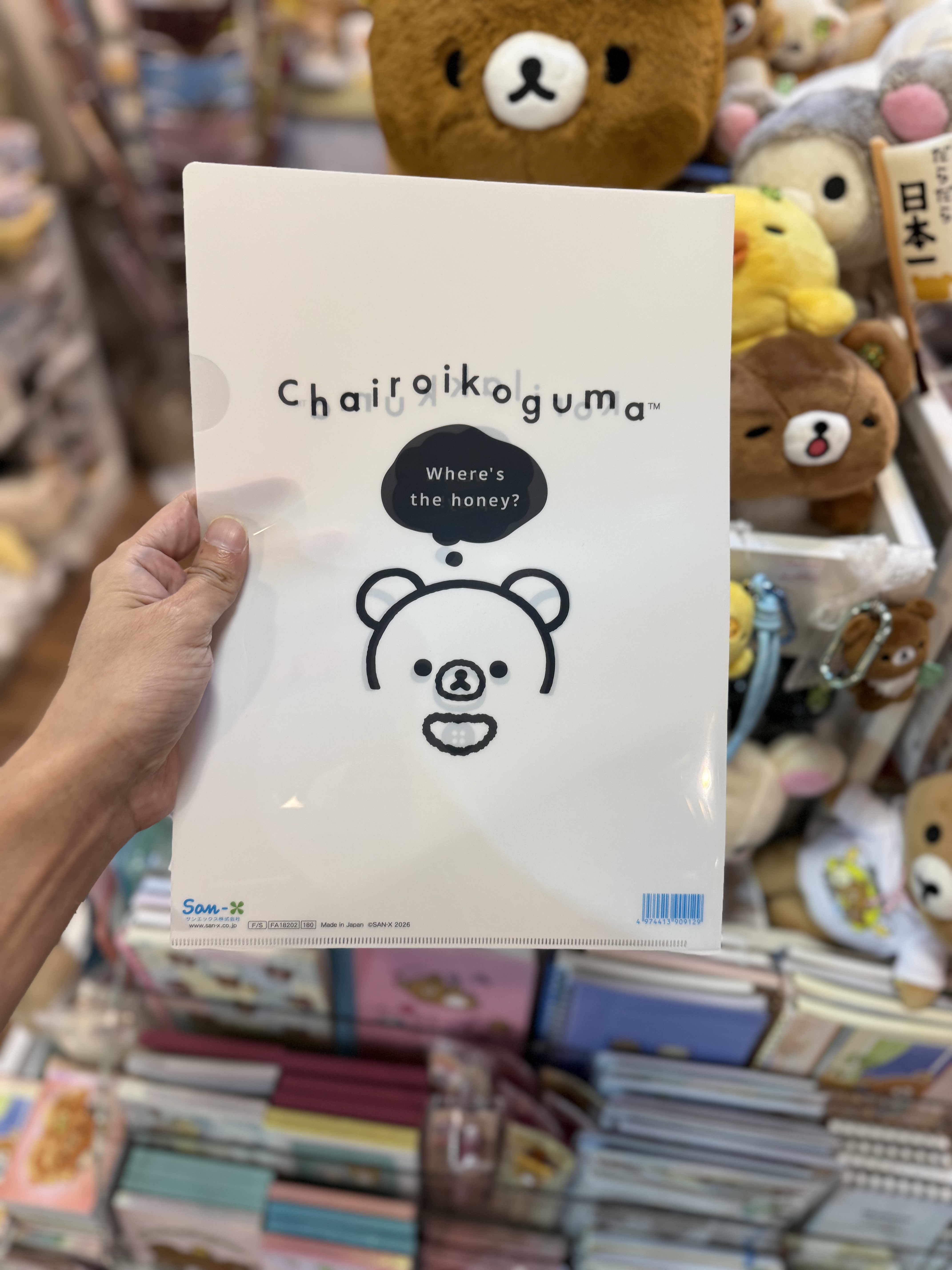 《現貨》全新Rilakkuma黑白造型A4 file