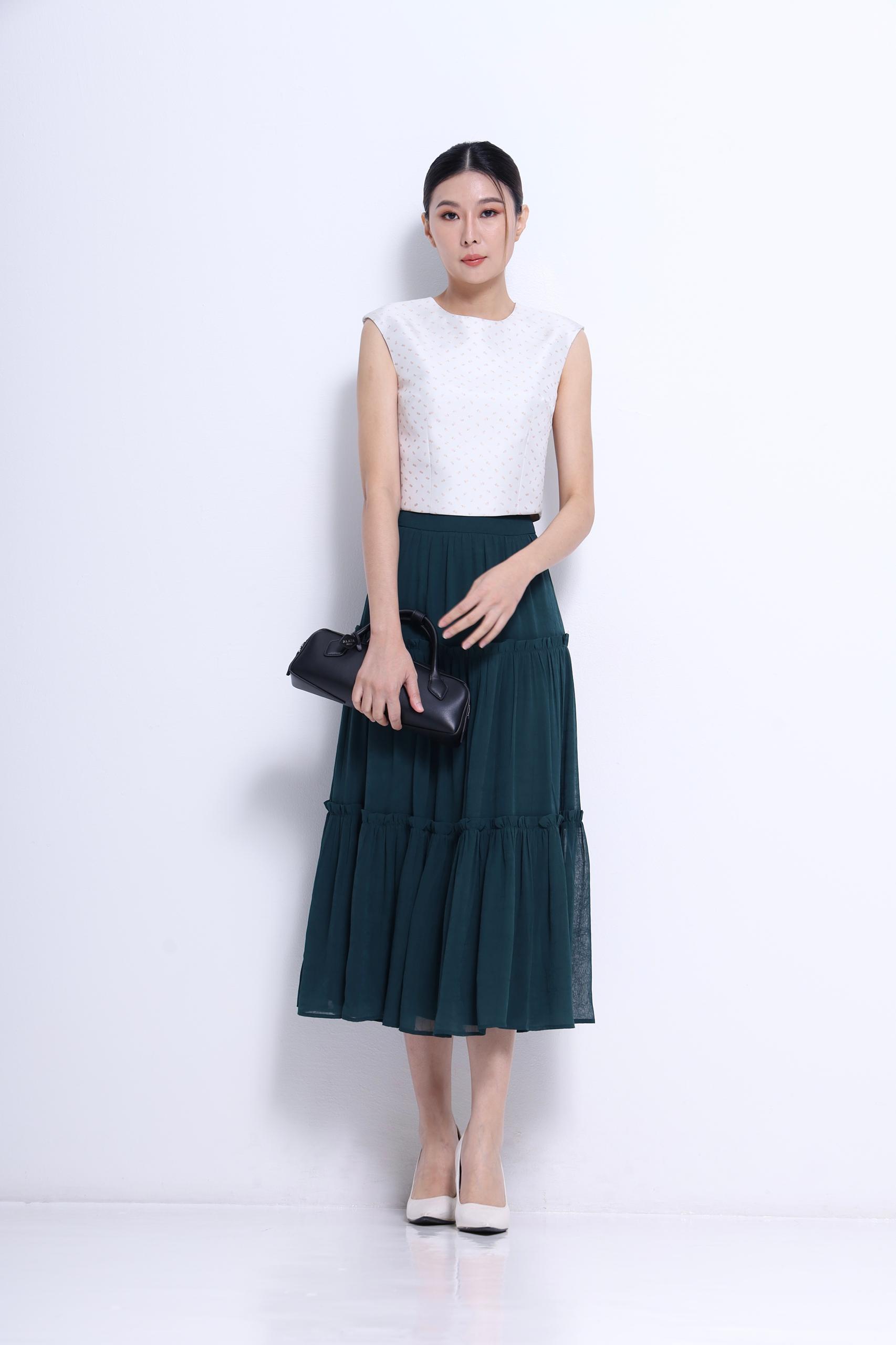 独家翠花圆领上衣 2677