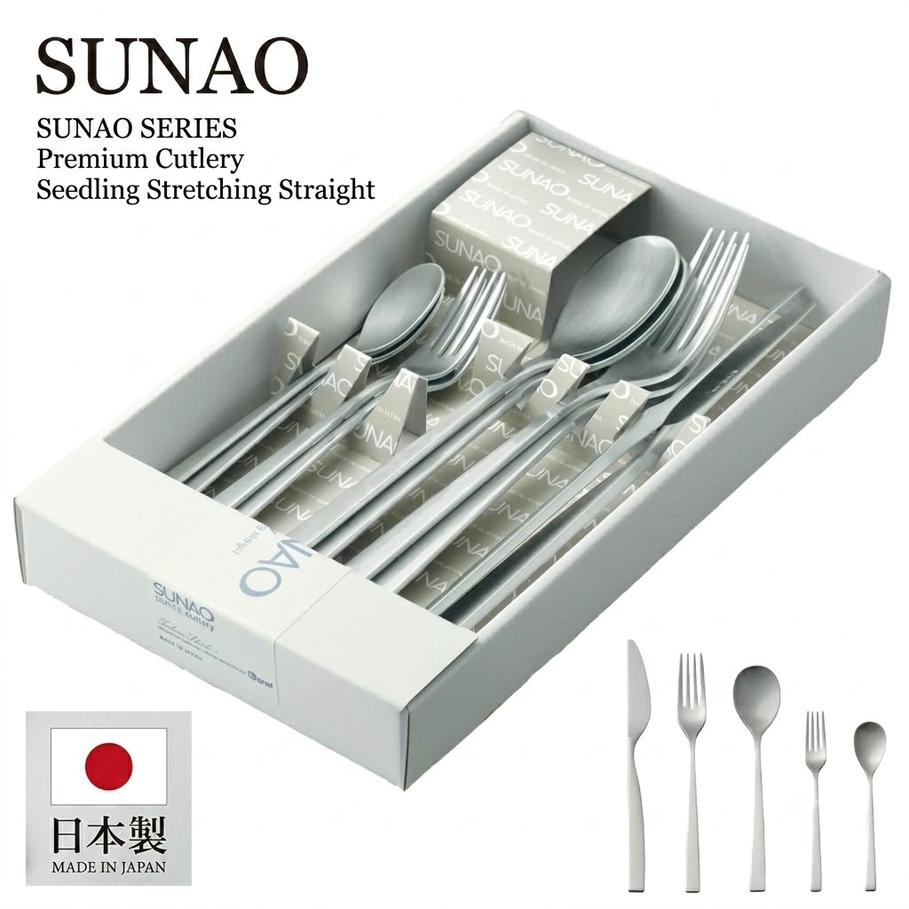 🔥🔥【日本製《SUNAO》燕三条製18-8不鏽西餐具10件禮盒套裝】