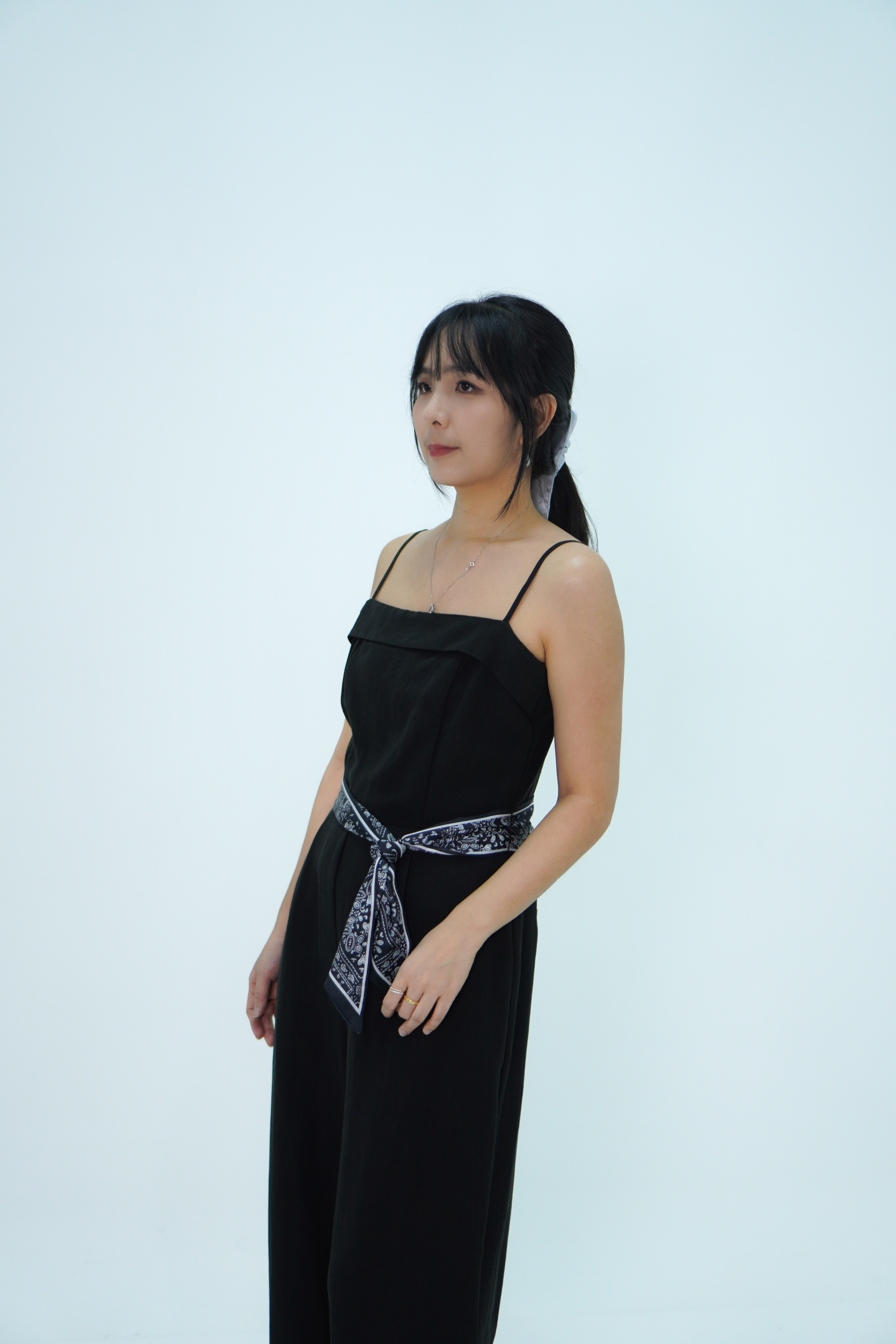 棉麻吊带连体裤