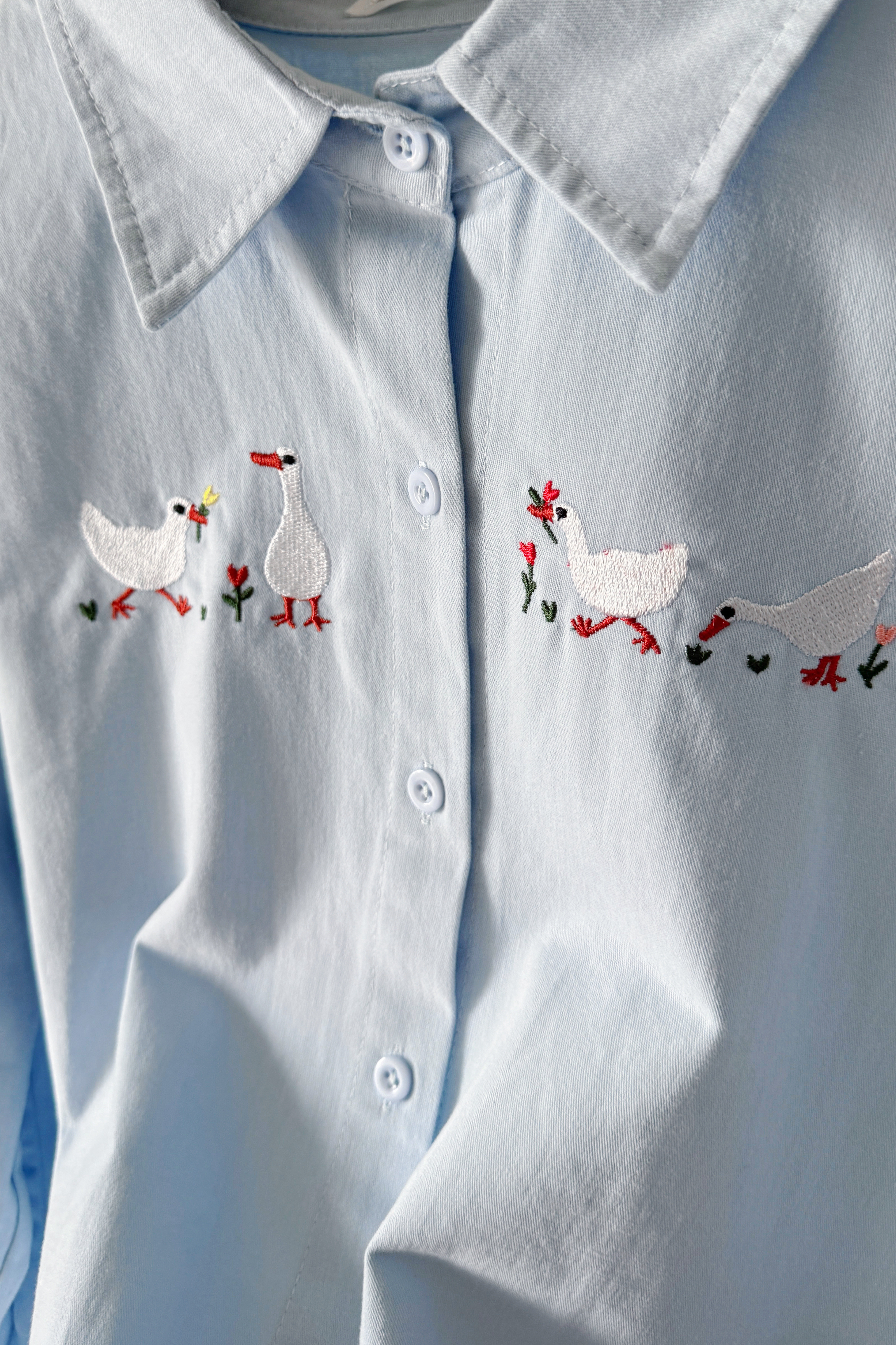 【春日来信 🌿✉️】设计款刺绣衬衫 -（ 下单后2-3制作日）