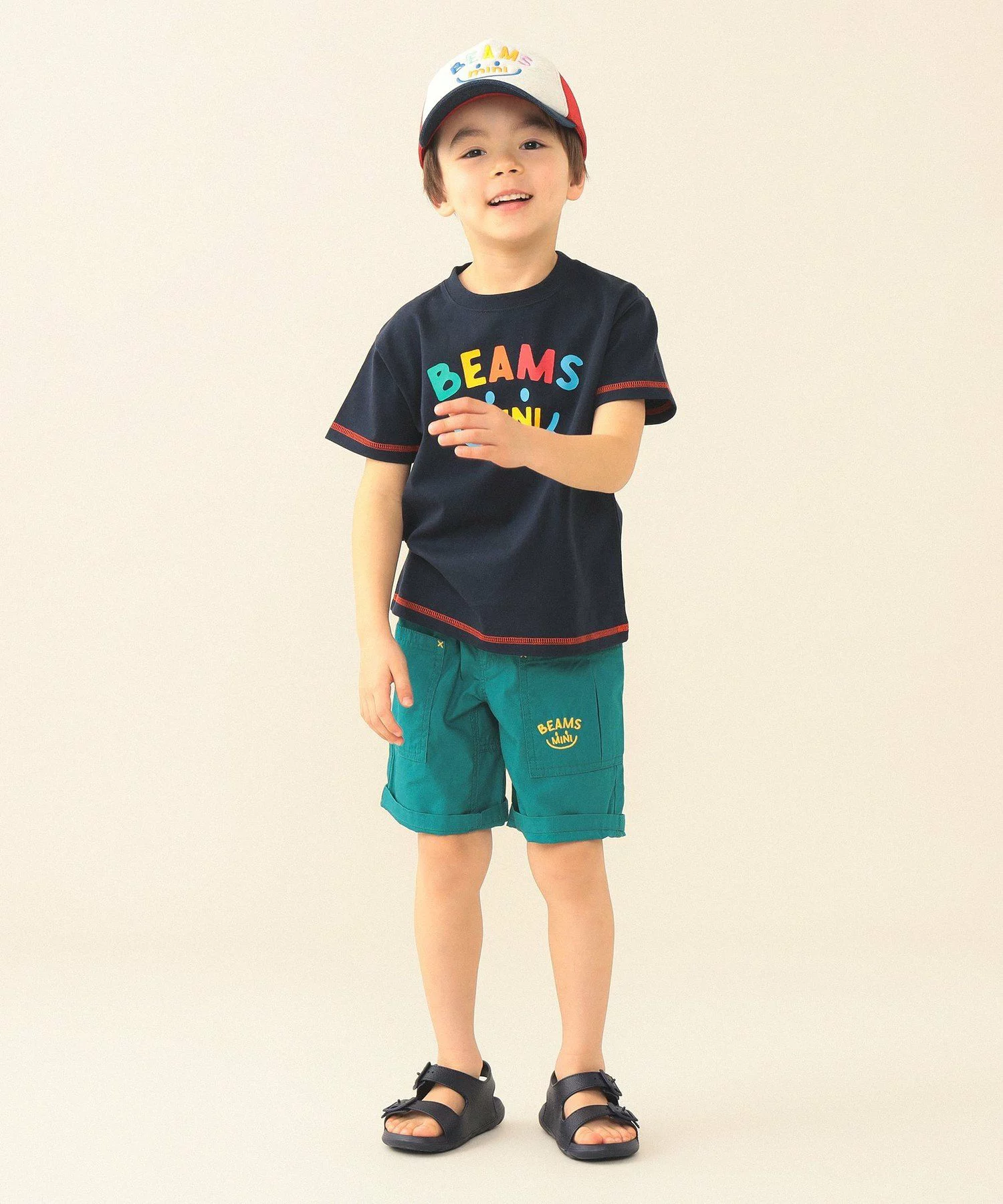 🆕【⭐訂購⭐】🇯🇵 日本直送 🌀#BEAMS mini 刺繡笑臉 耐穿休閒 短褲［4款選］🌀 [ELJA-0106][261112]