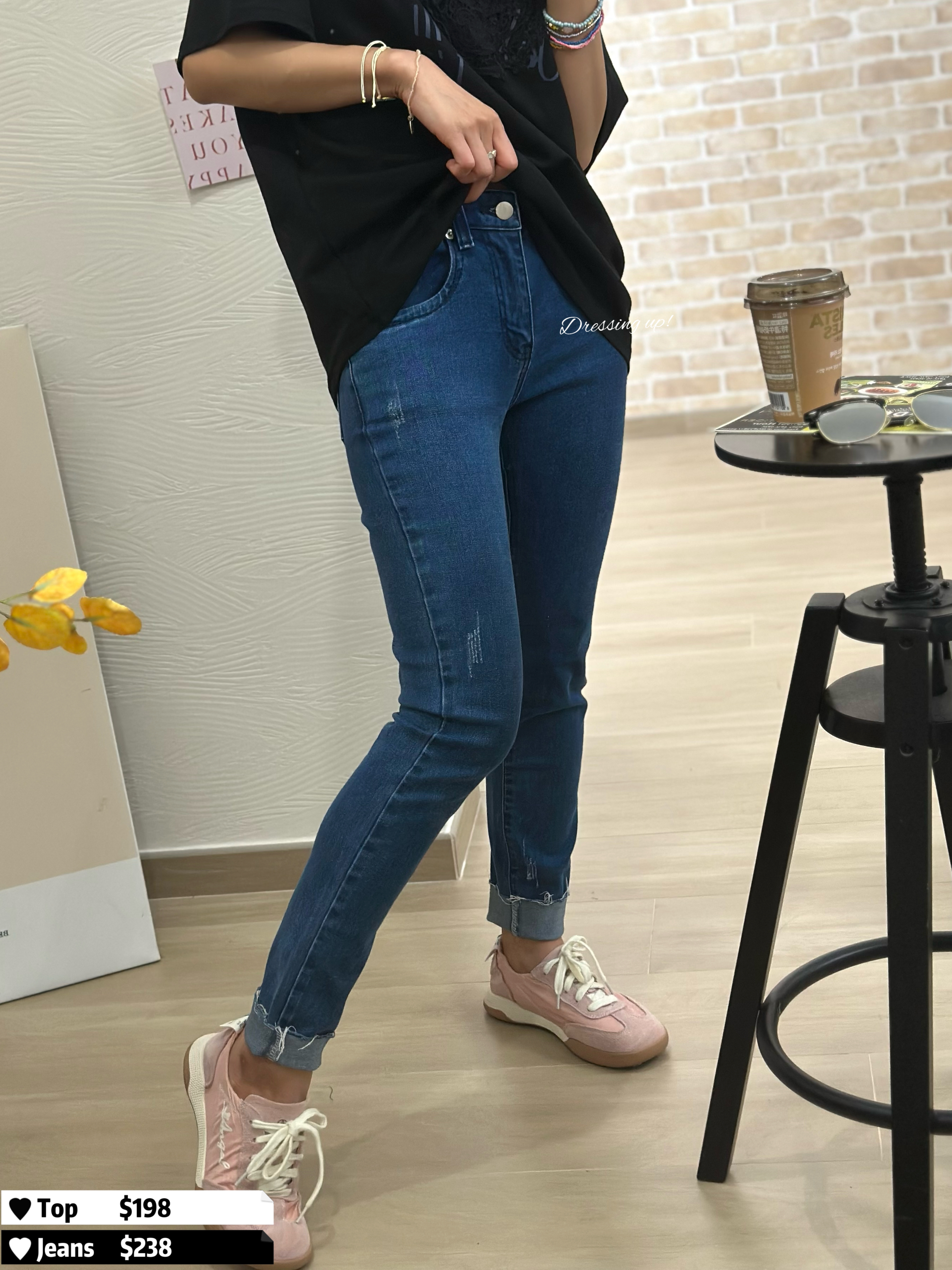 極軟窄牛｜純色彈力牛仔褲