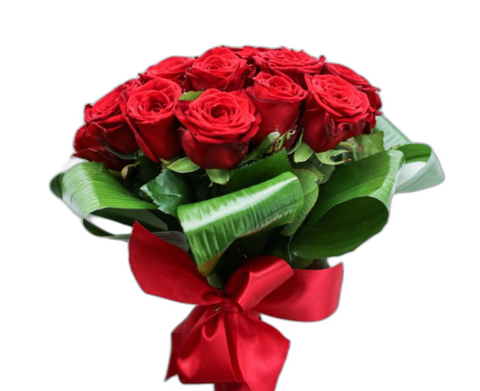十二朵紅玫瑰浪漫花束