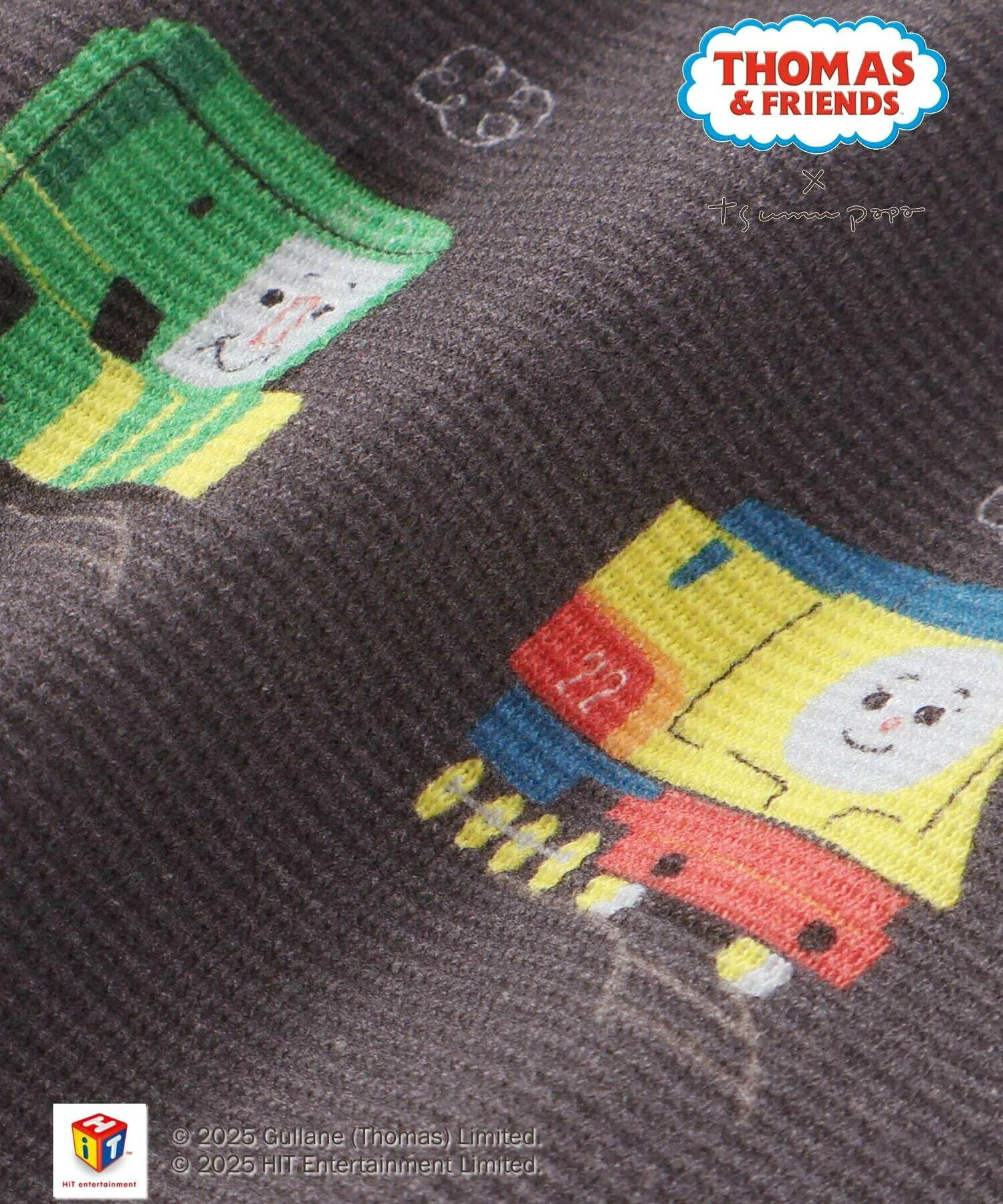 🇯🇵預訂 日本直送🇯🇵Slap Slip Baby x Thomas系列兩色小火車滿印口袋短袖連身服