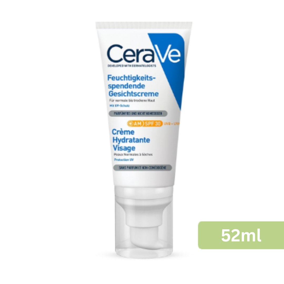 CeraVe - 面部保濕防曬乳液 SPF30 (AM) 52ml [法國制] (平行進口) 