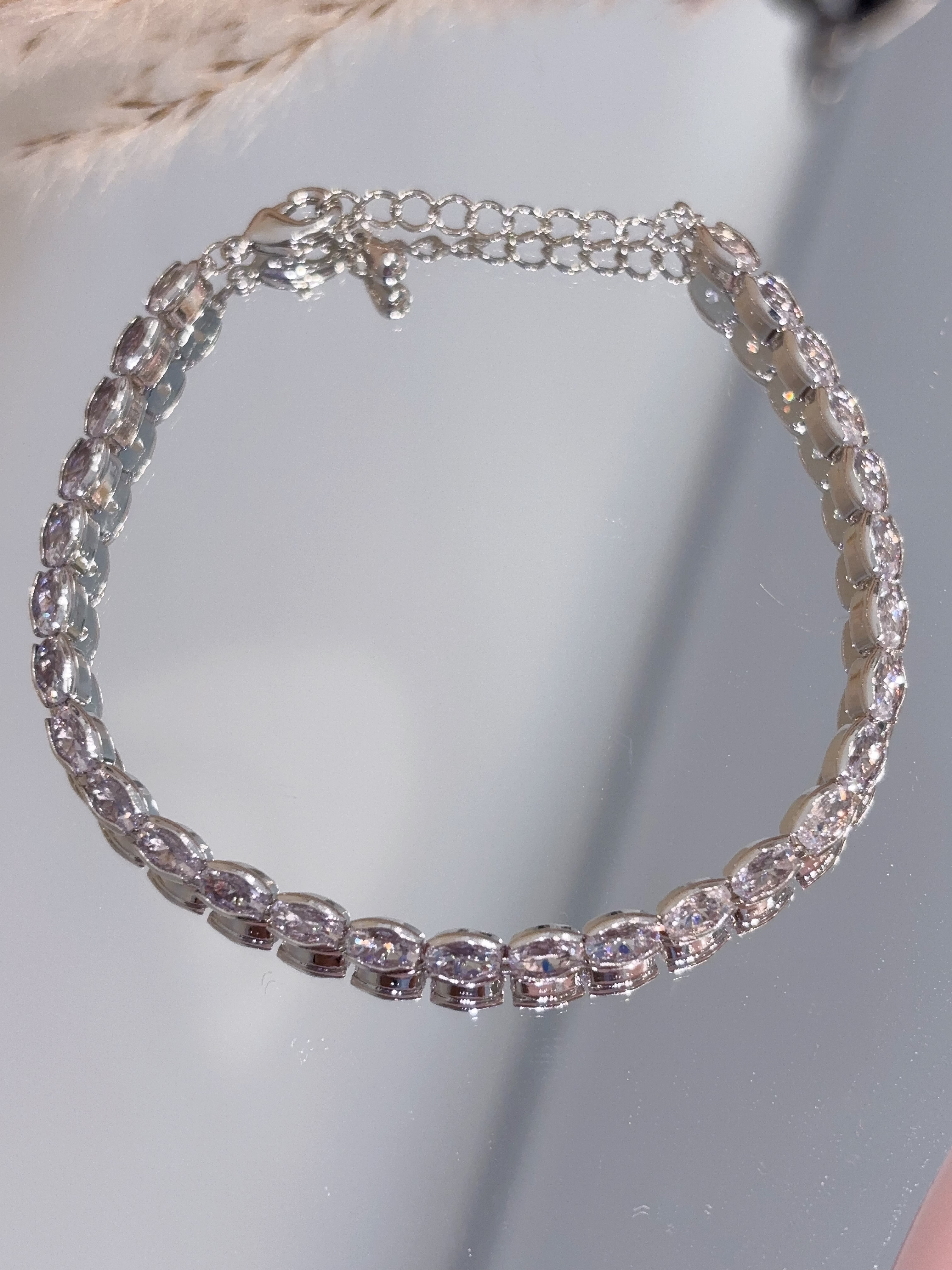 日常百搭简约钻石手链