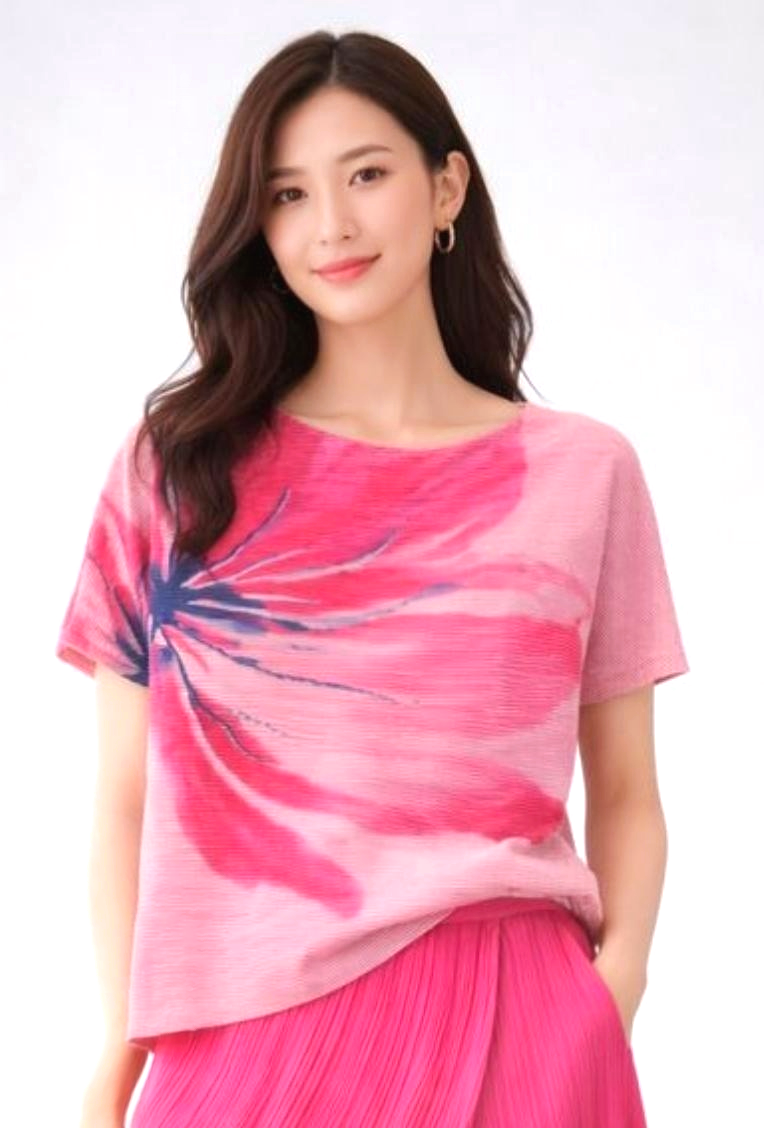 Floral Breeze Mesh Top