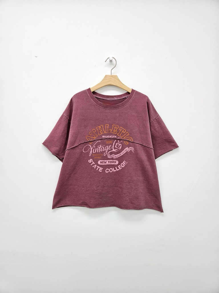 BO OE vintage washed 印字 top