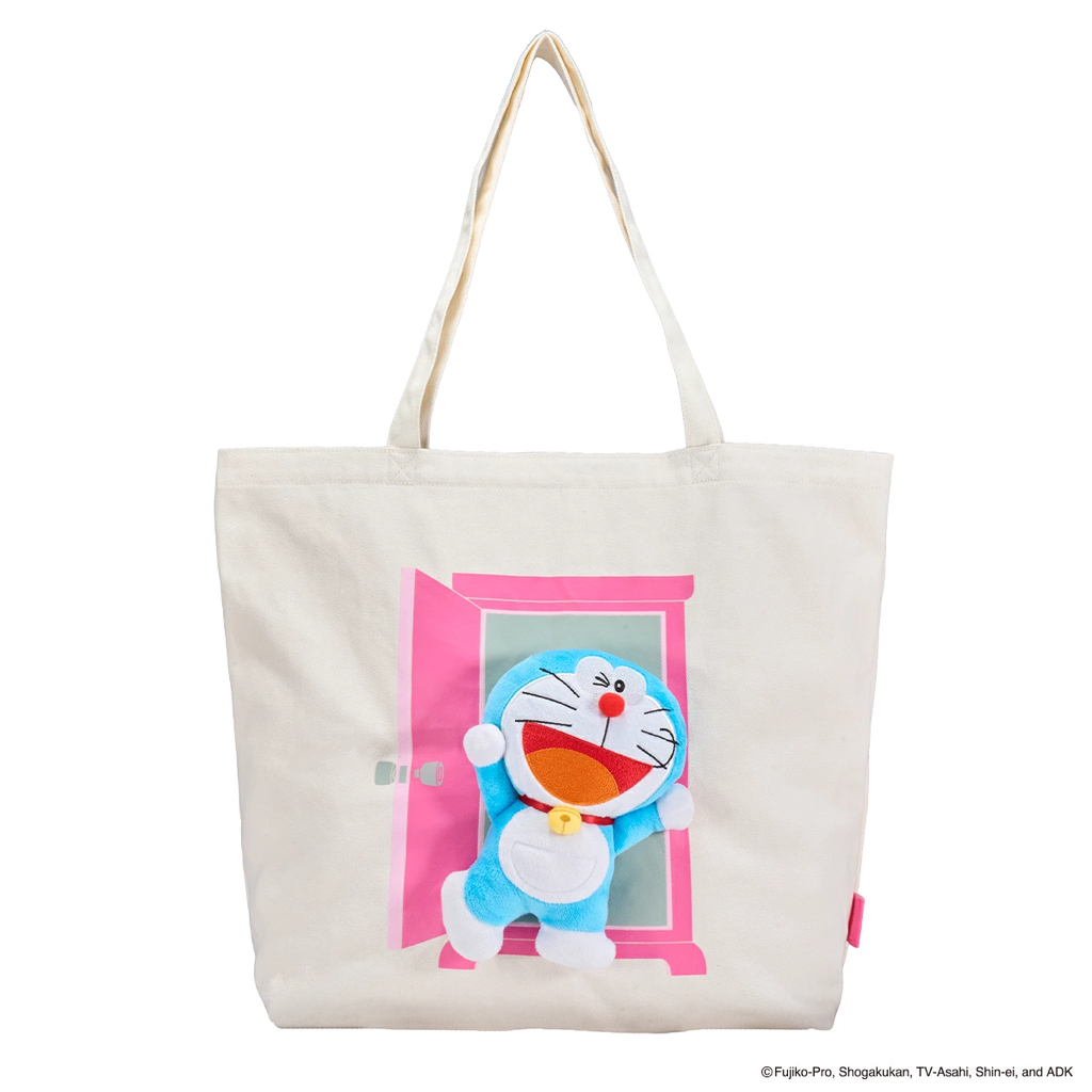 [訂購] 多啦A夢Totebag 立體公仔布袋 穿牆圈 隨意門 法寶 | Doraemon袋