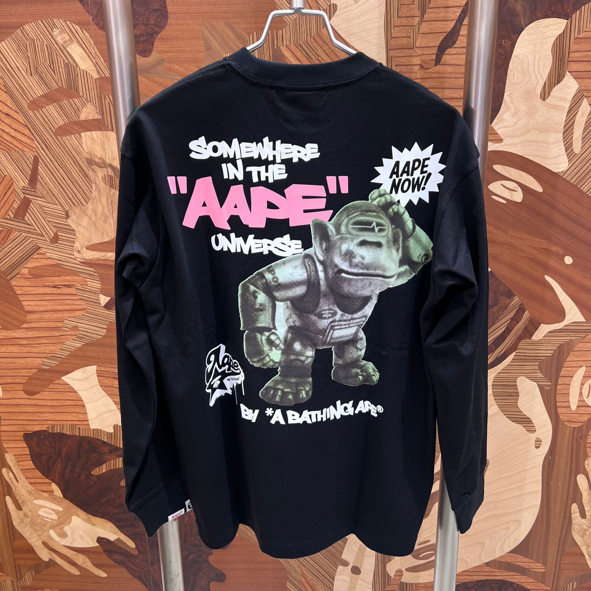AAPE Relaxed fit Graphic long sleeve tee (1876) 寬鬆版