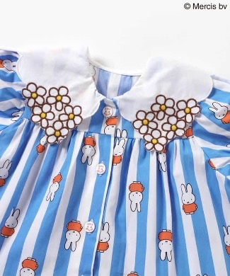 🇯🇵預訂 日本直送🇯🇵Apres les cours x Miffy系列兩色人物滿印條紋翻領連身裙